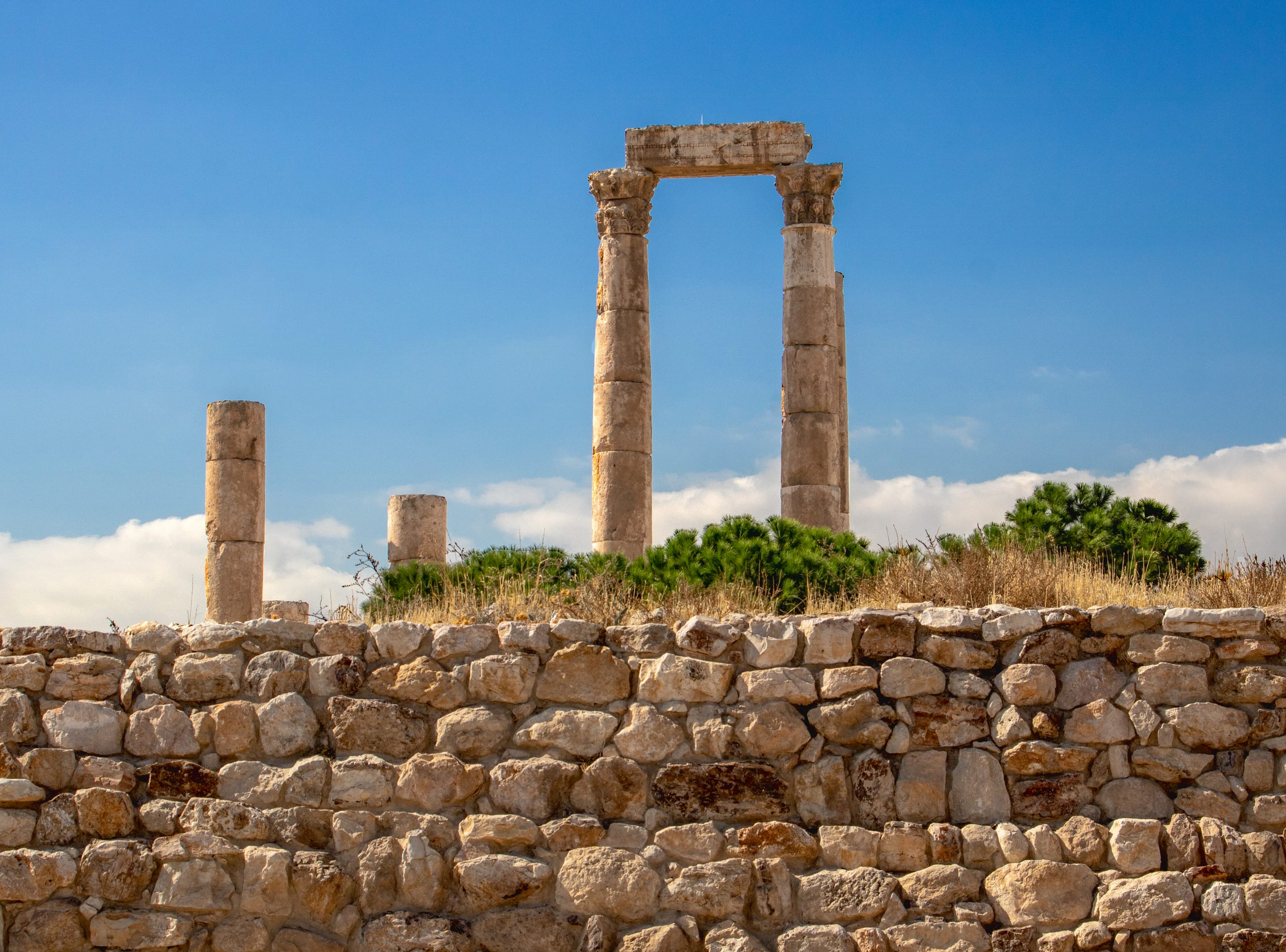 Amman Cetaled View Column, a fine-art photograph by Ali Abu Ras
