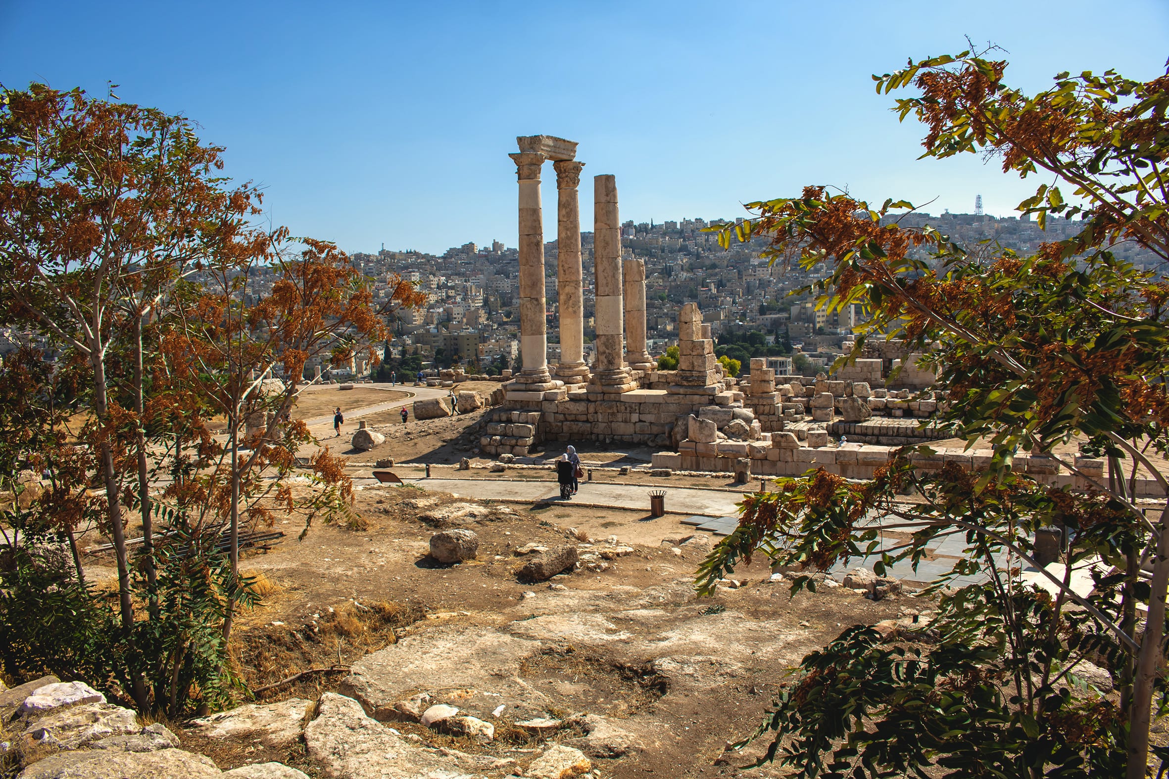 Amman Citadel National Historic Site, a fine-art photograph by Ali Abu Ras