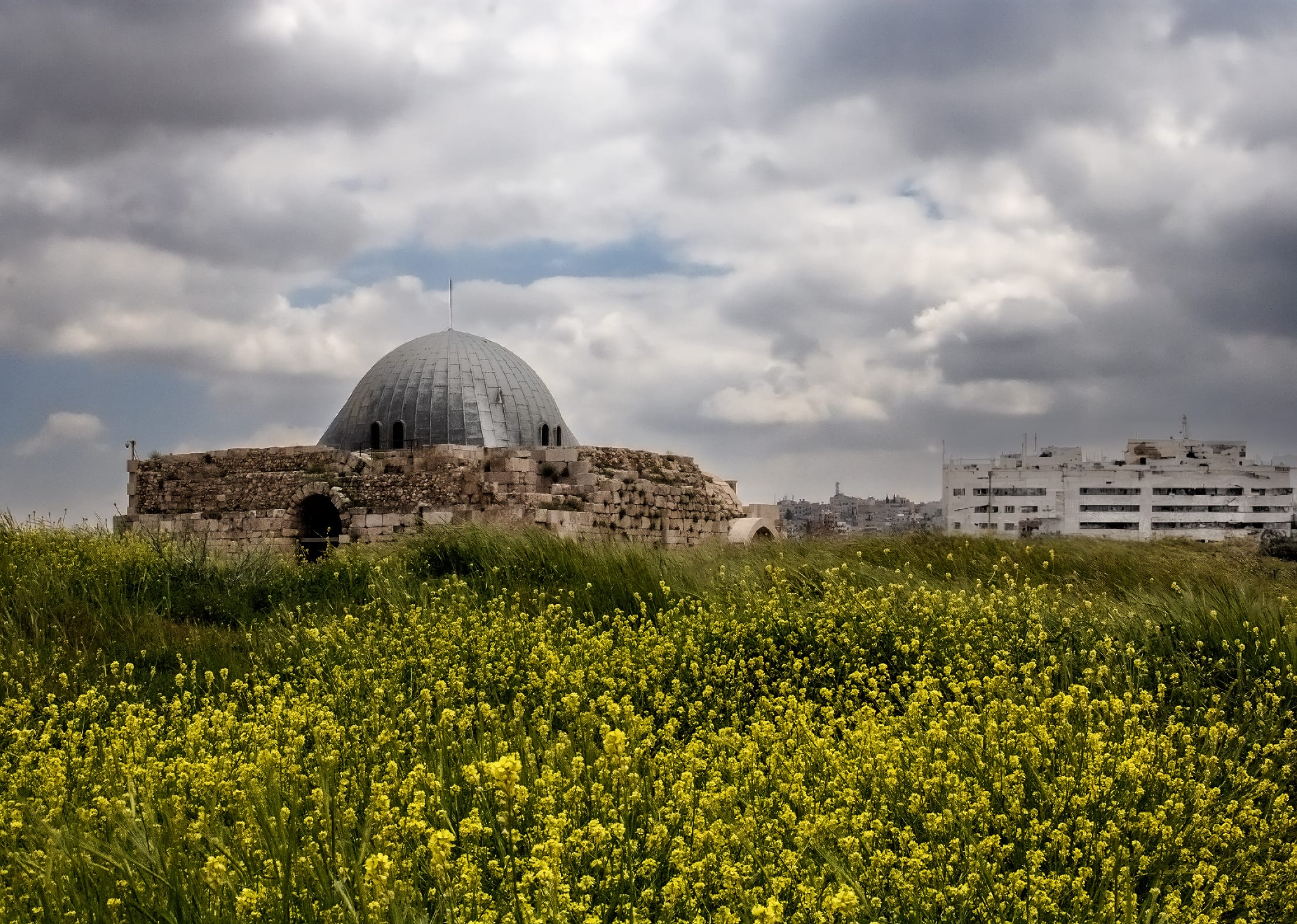 Amman Citadel National Historic Site, a fine-art photograph by Ali Abu Ras
