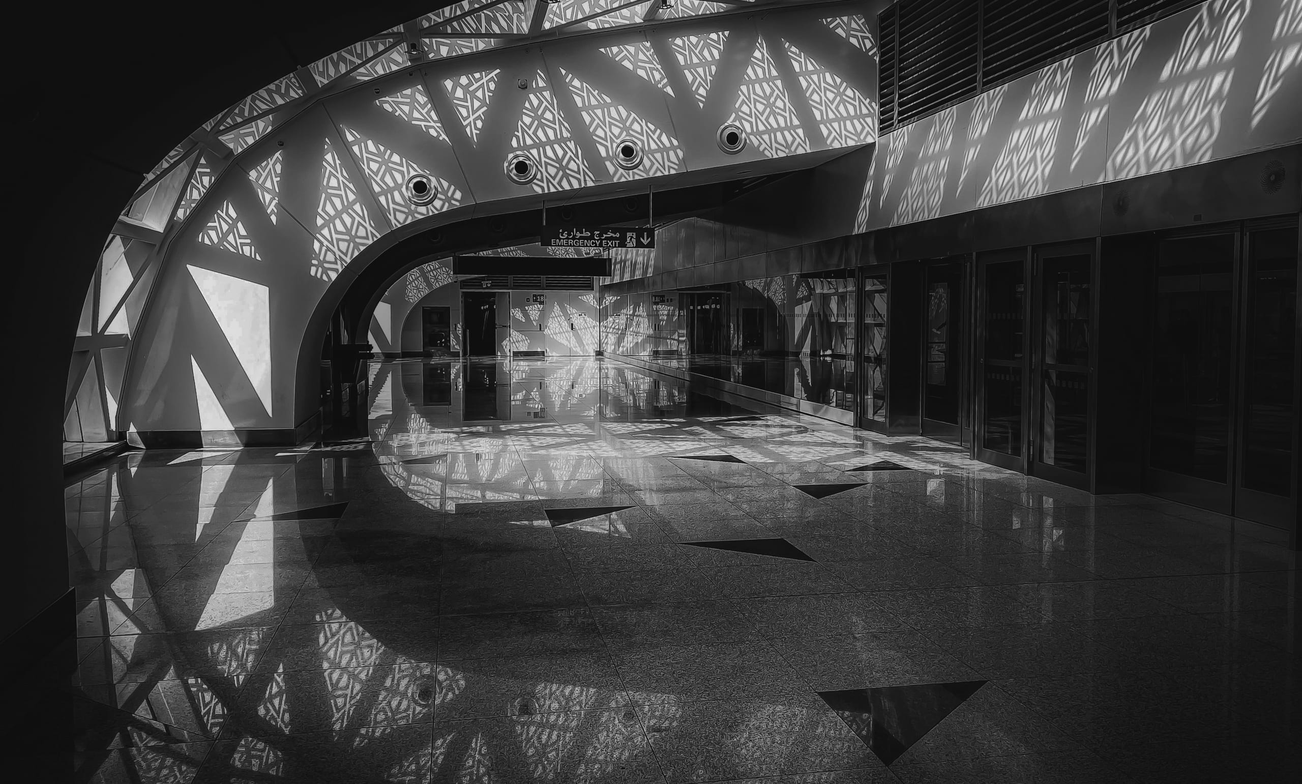 Jaddah Airport Light Place, a fine-art photograph by Ali Abu Ras