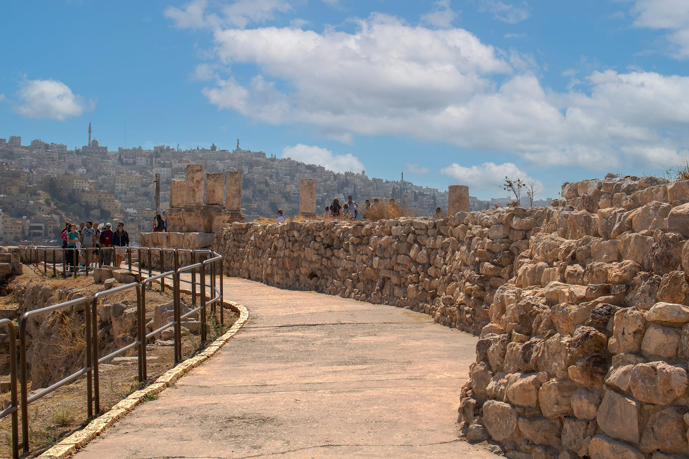 Amman Citadel National Historic Site, a fine-art photograph by Ali Abu Ras