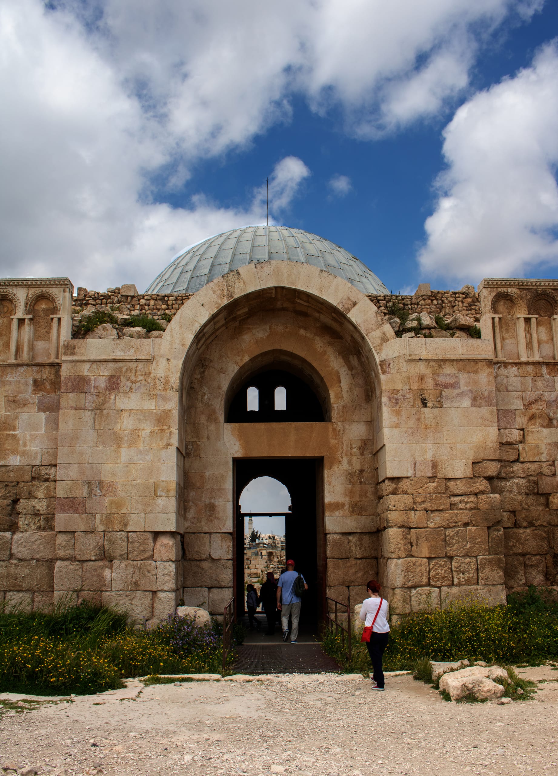 Amman Citadel Clouds, a fine-art photograph by Ali Abu Ras