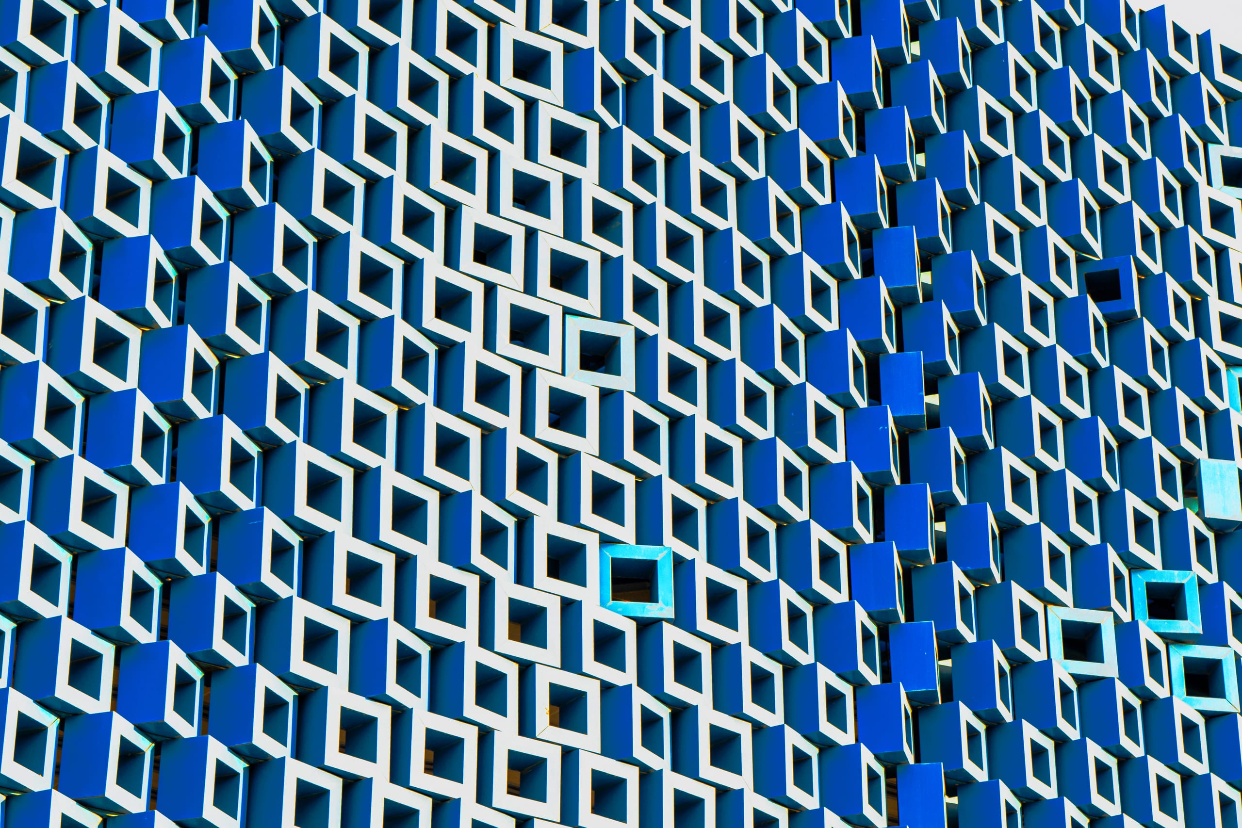 Architecture Hotel Squers Bluepsd, a fine-art photograph by Ali Abu Ras