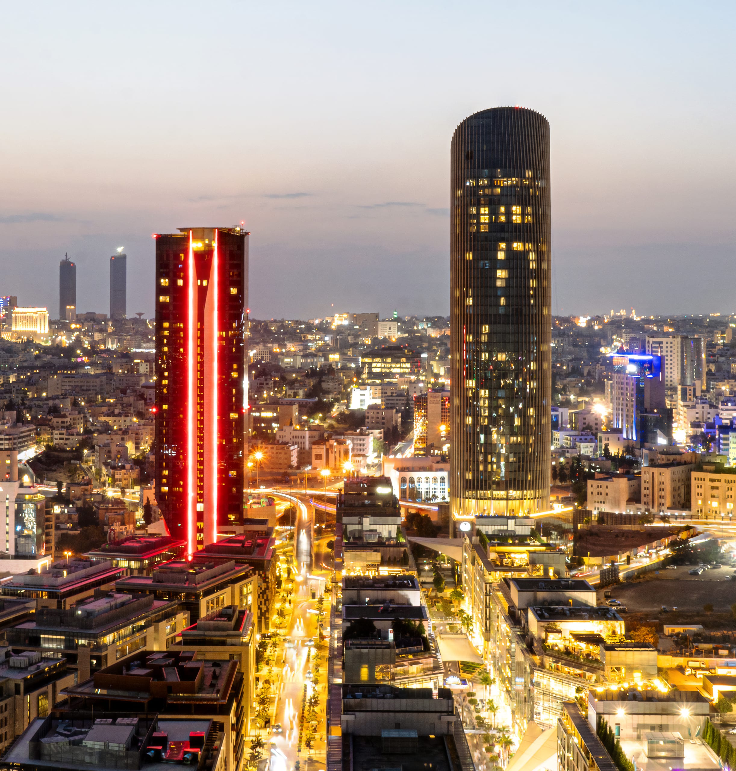 Amman City Scape 0, a fine-art photograph by Ali Abu Ras