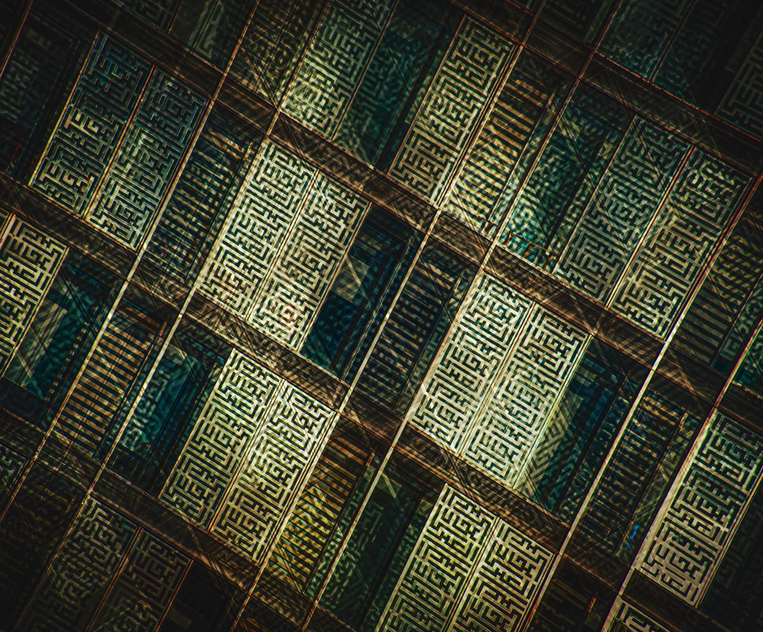 Abdali Windows Building Fineart, a fine-art photograph by Ali Abu Ras