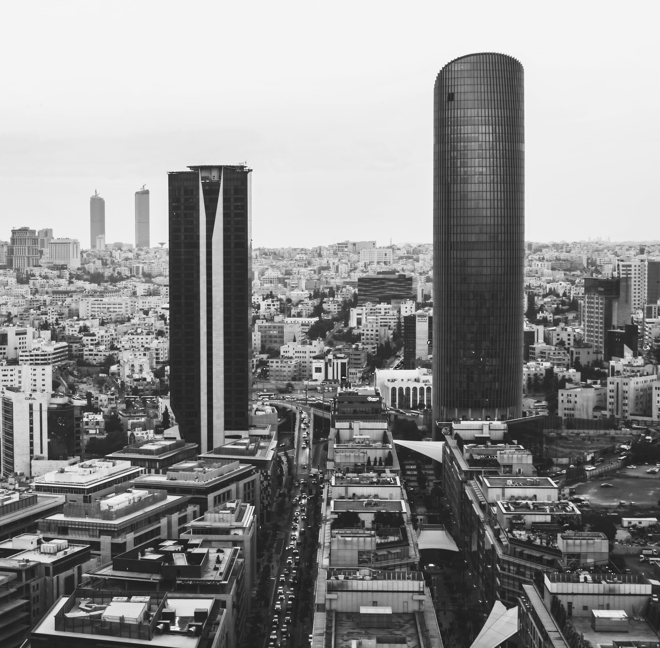 Amman City Scape, a fine-art photograph by Ali Abu Ras