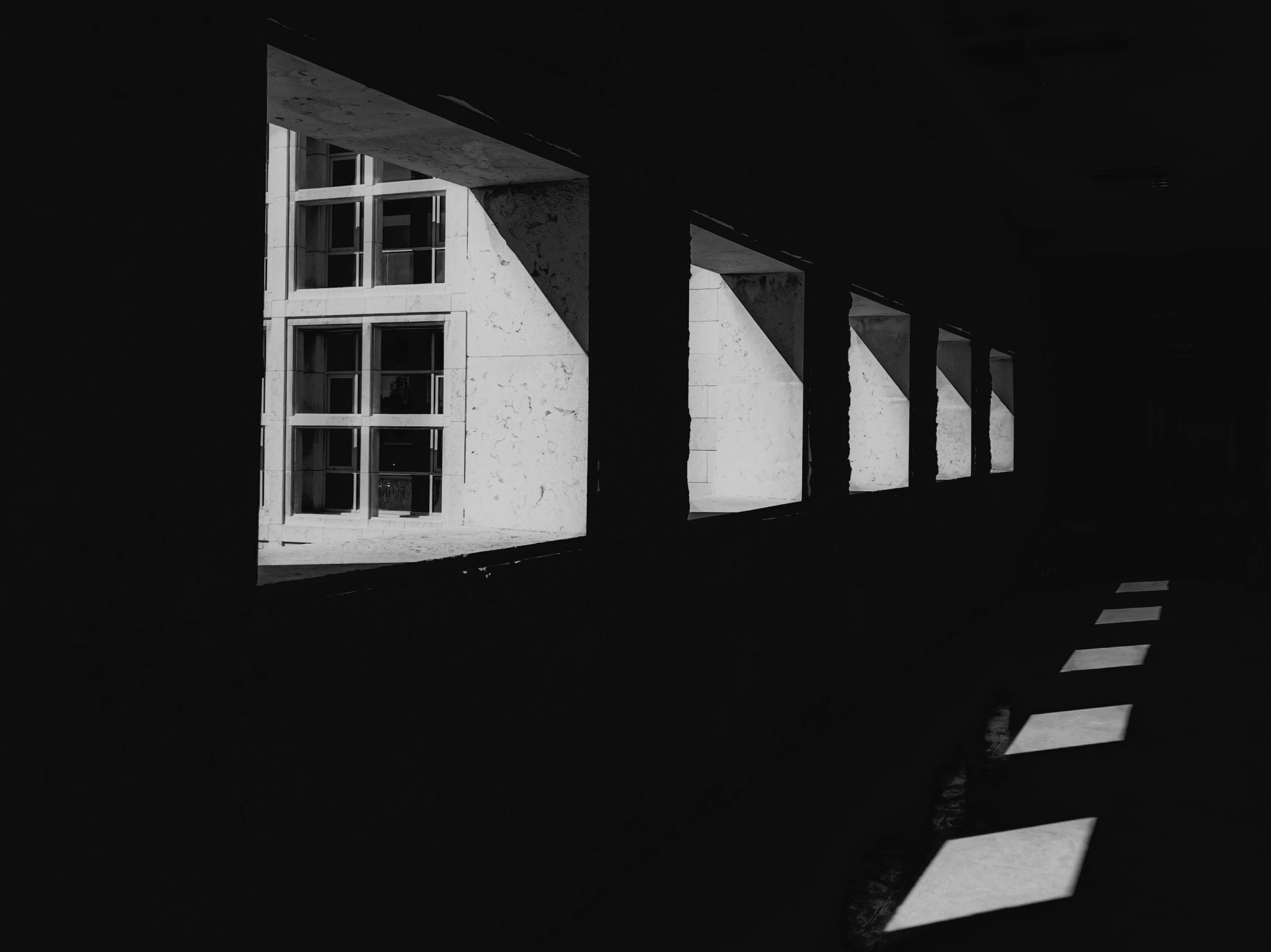 Bath Black AND Wiht, a fine-art photograph by Ali Abu Ras