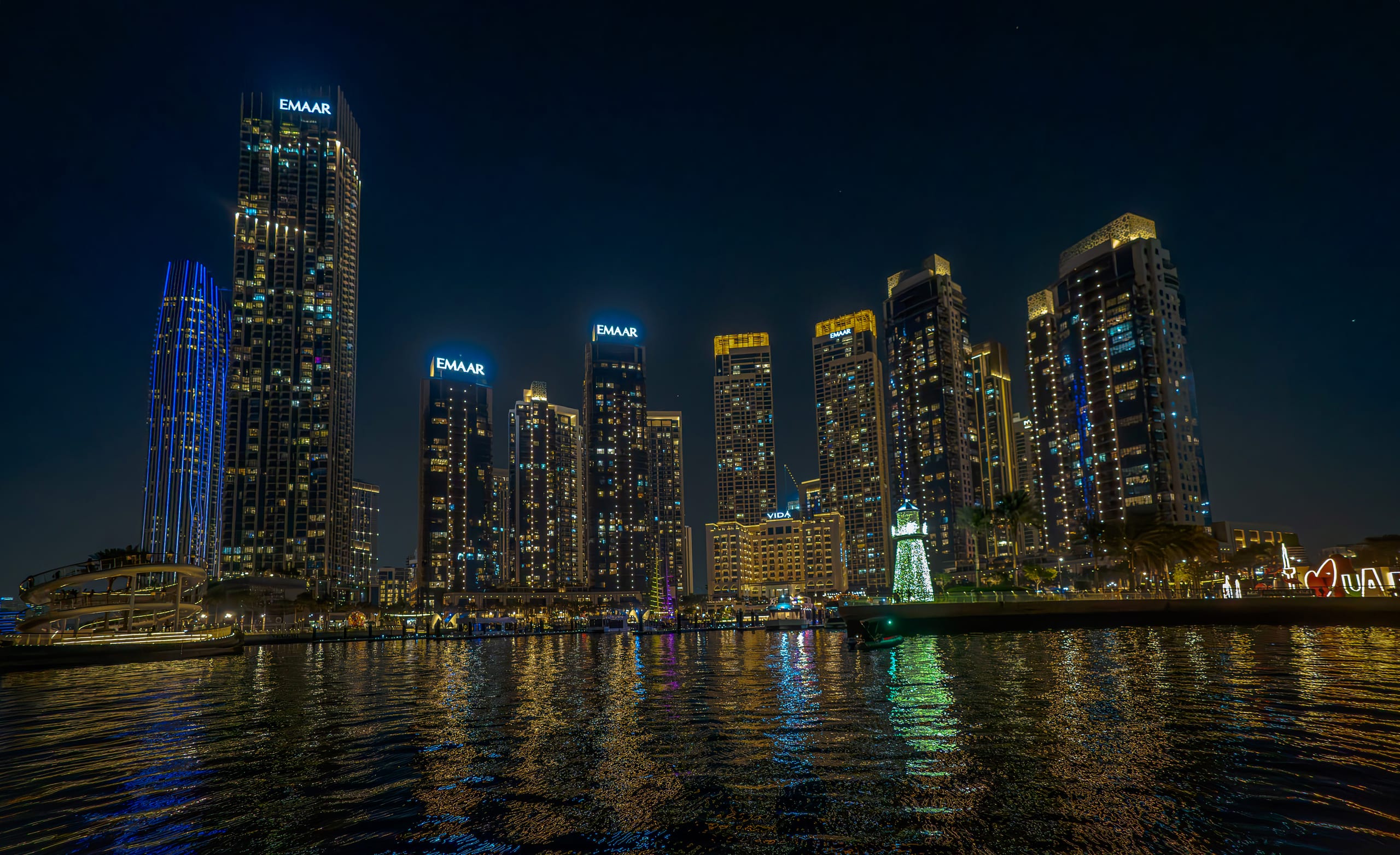 Dubai Stairs View SEA, a fine-art photograph by Ali Abu Ras
