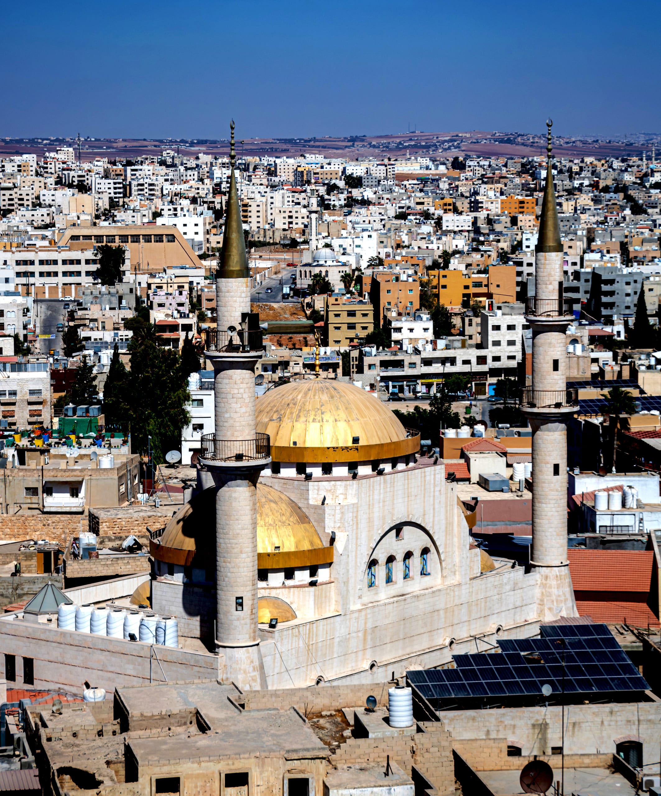 Madaba Masjid Town Church TOP, a fine-art photograph by Ali Abu Ras
