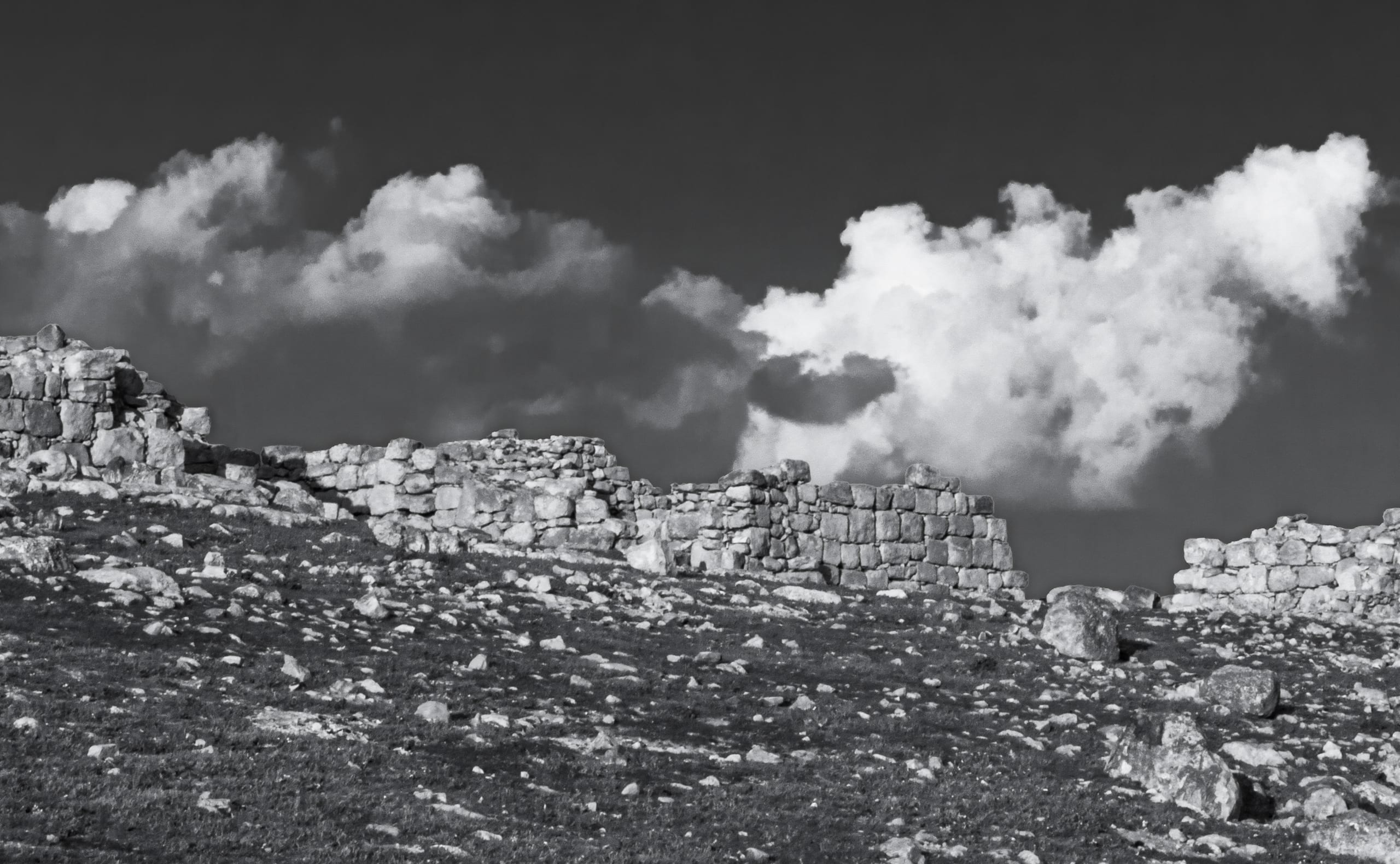 Landscape Black AND White FOR Village Without Roofs, a fine-art photograph by Ali Abu Ras