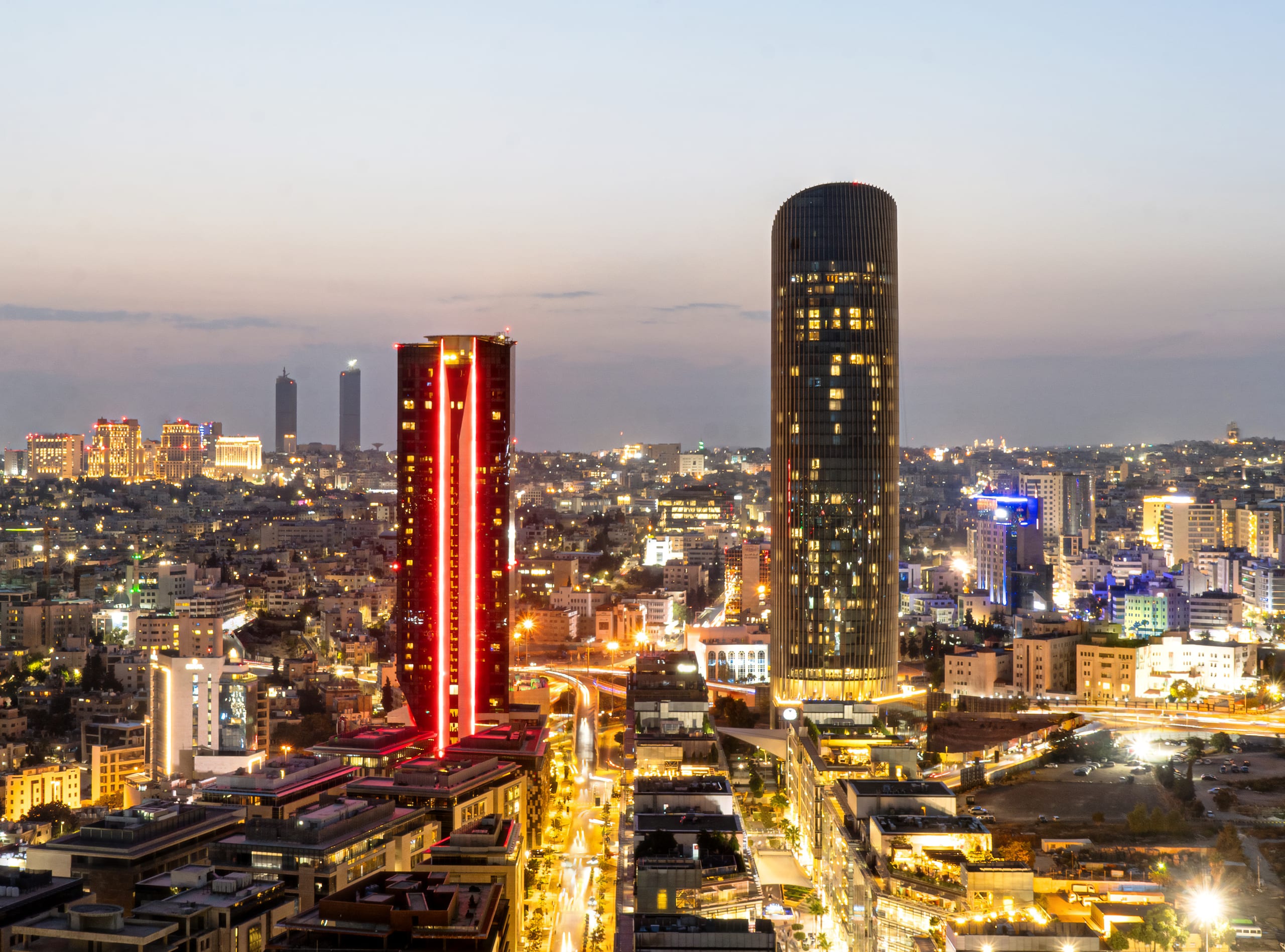 Amman City Scape, a fine-art photograph by Ali Abu Ras