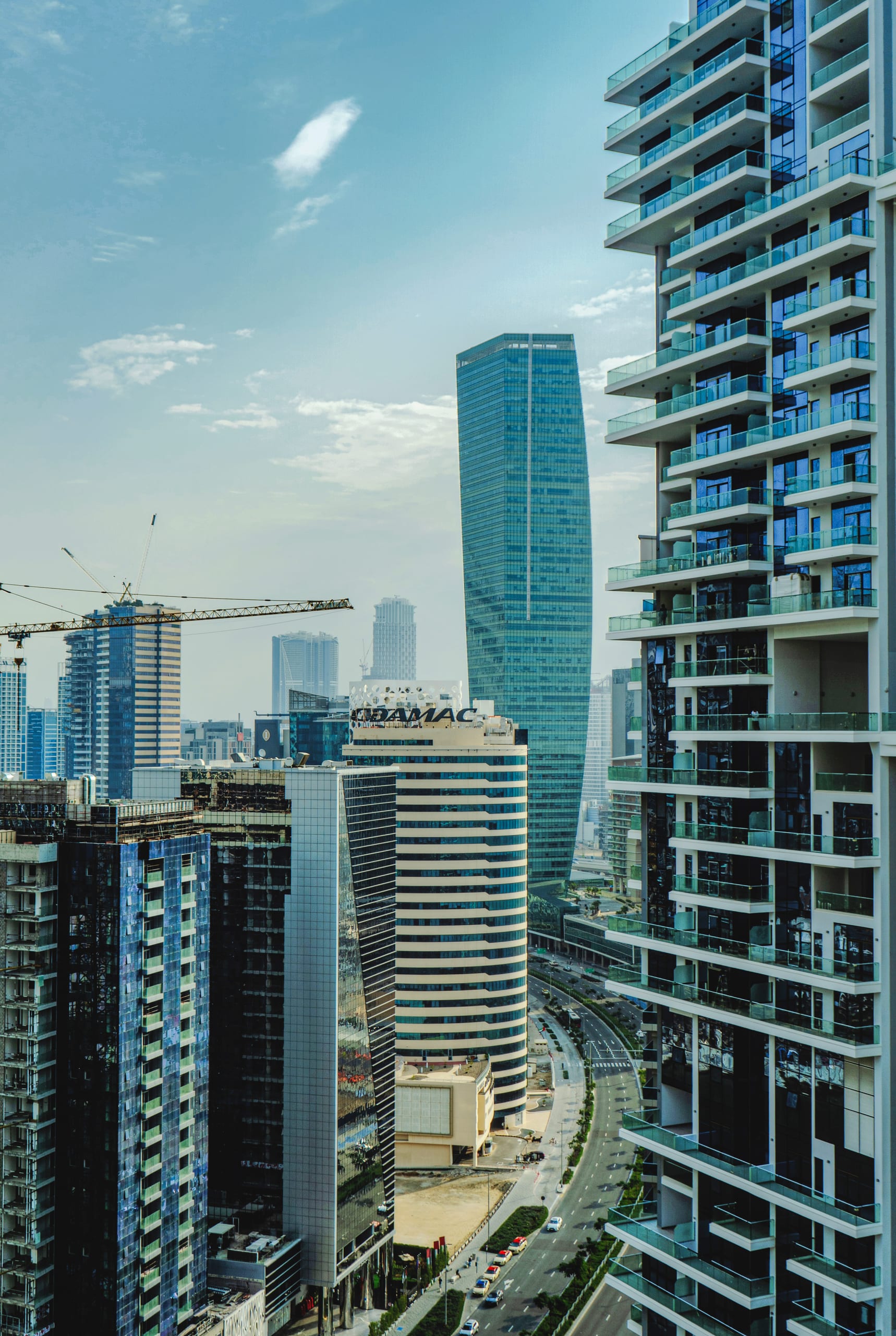 Building Dubai Street Towers, a fine-art photograph by Ali Abu Ras