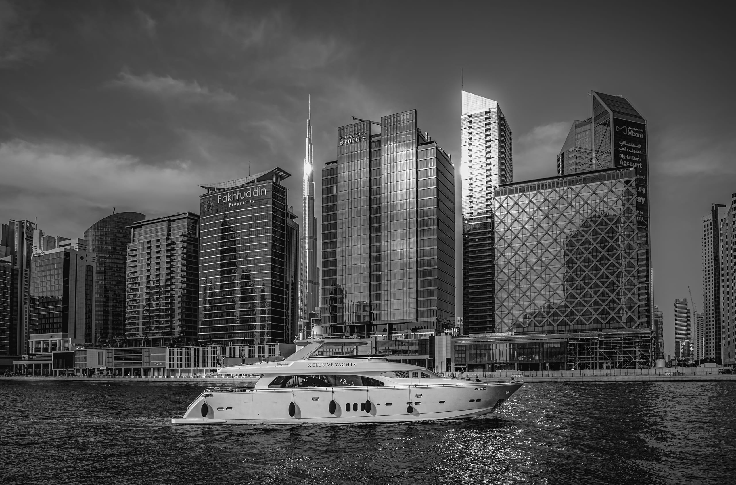Cityscape Boat Building River, a fine-art photograph by Ali Abu Ras