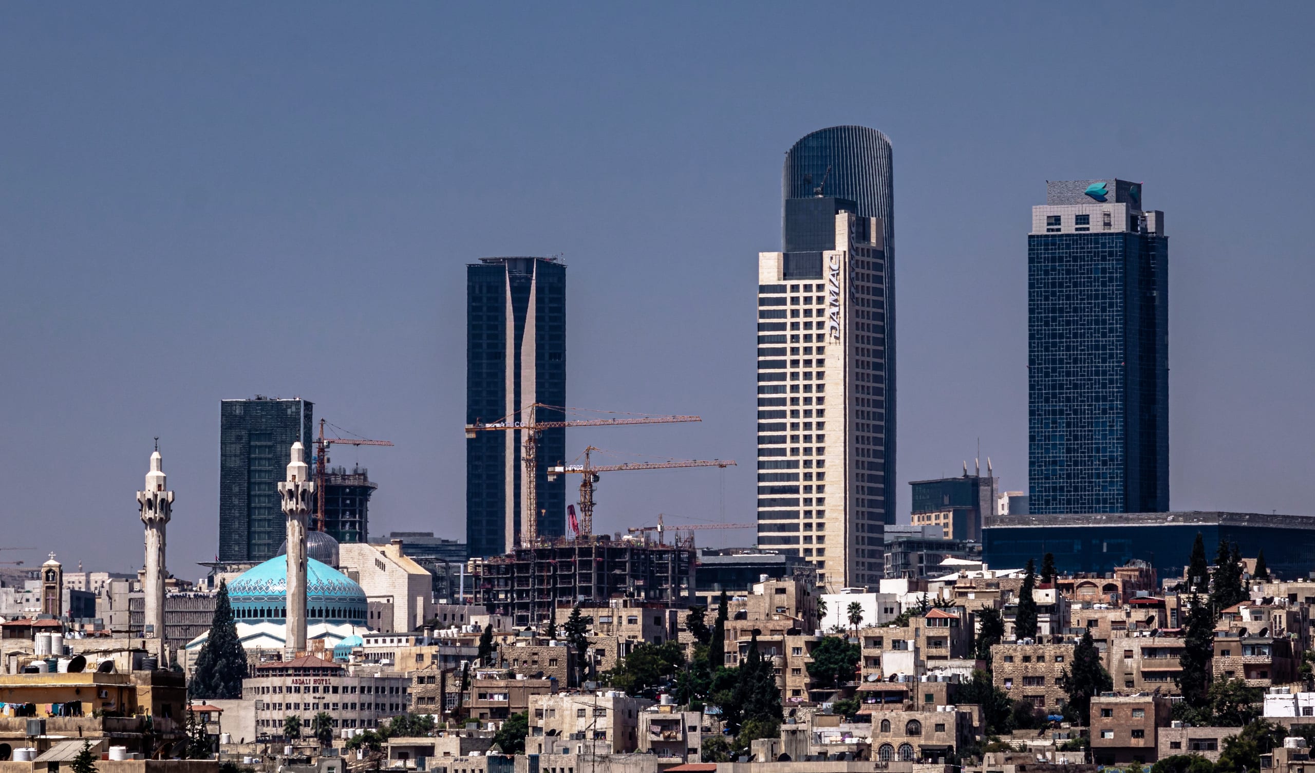 Landscape Cityscap Amman Touers, a fine-art photograph by Ali Abu Ras