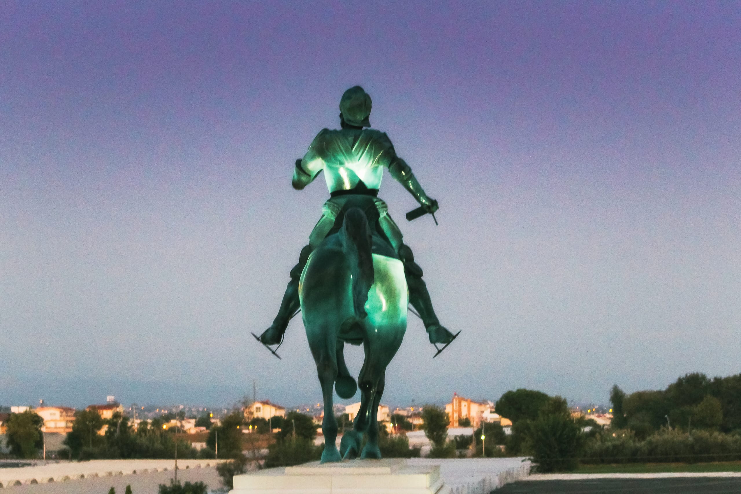 Antalya Statue Green, a fine-art photograph by Ali Abu Ras