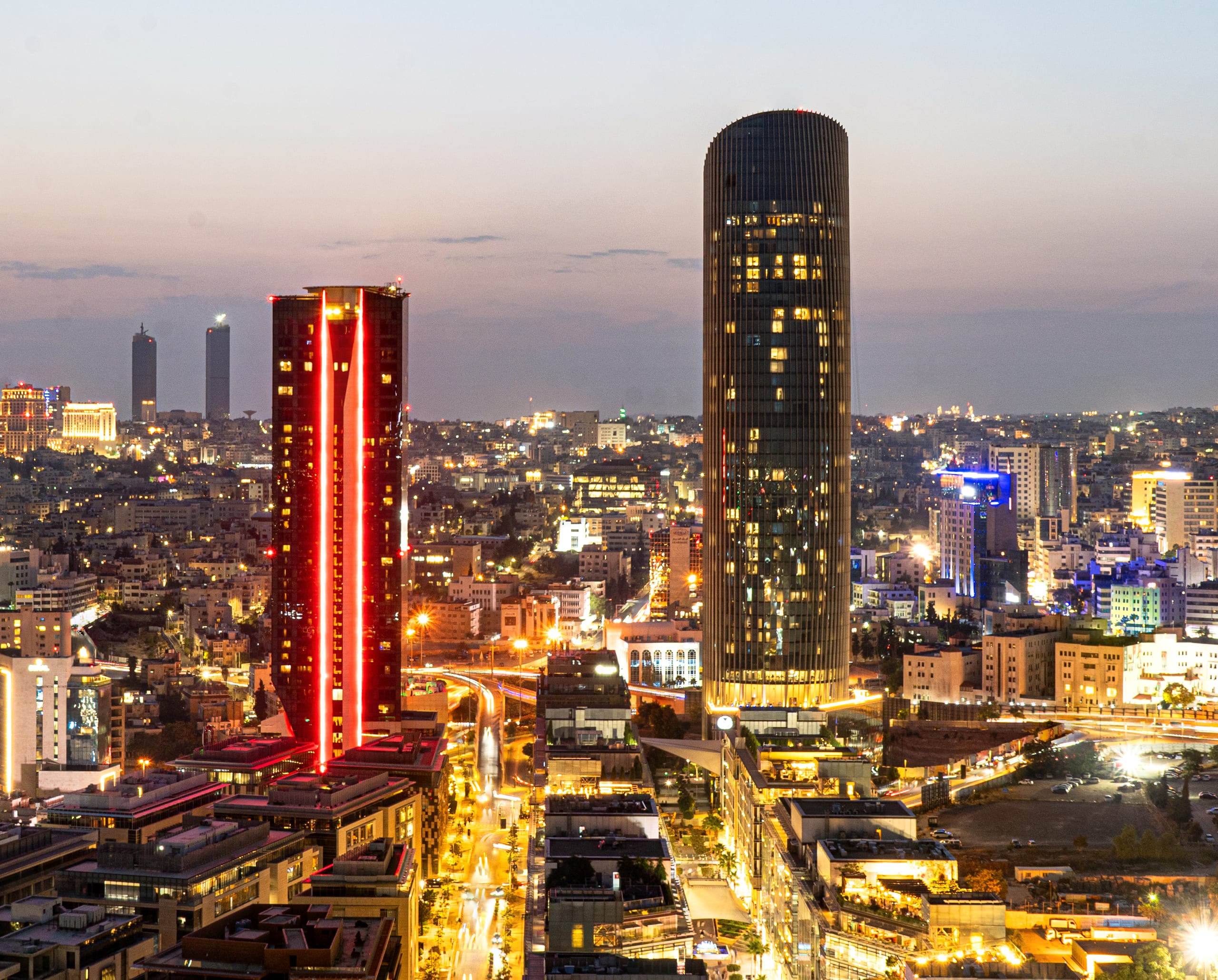 Amman City Scape Original, a fine-art photograph by Ali Abu Ras