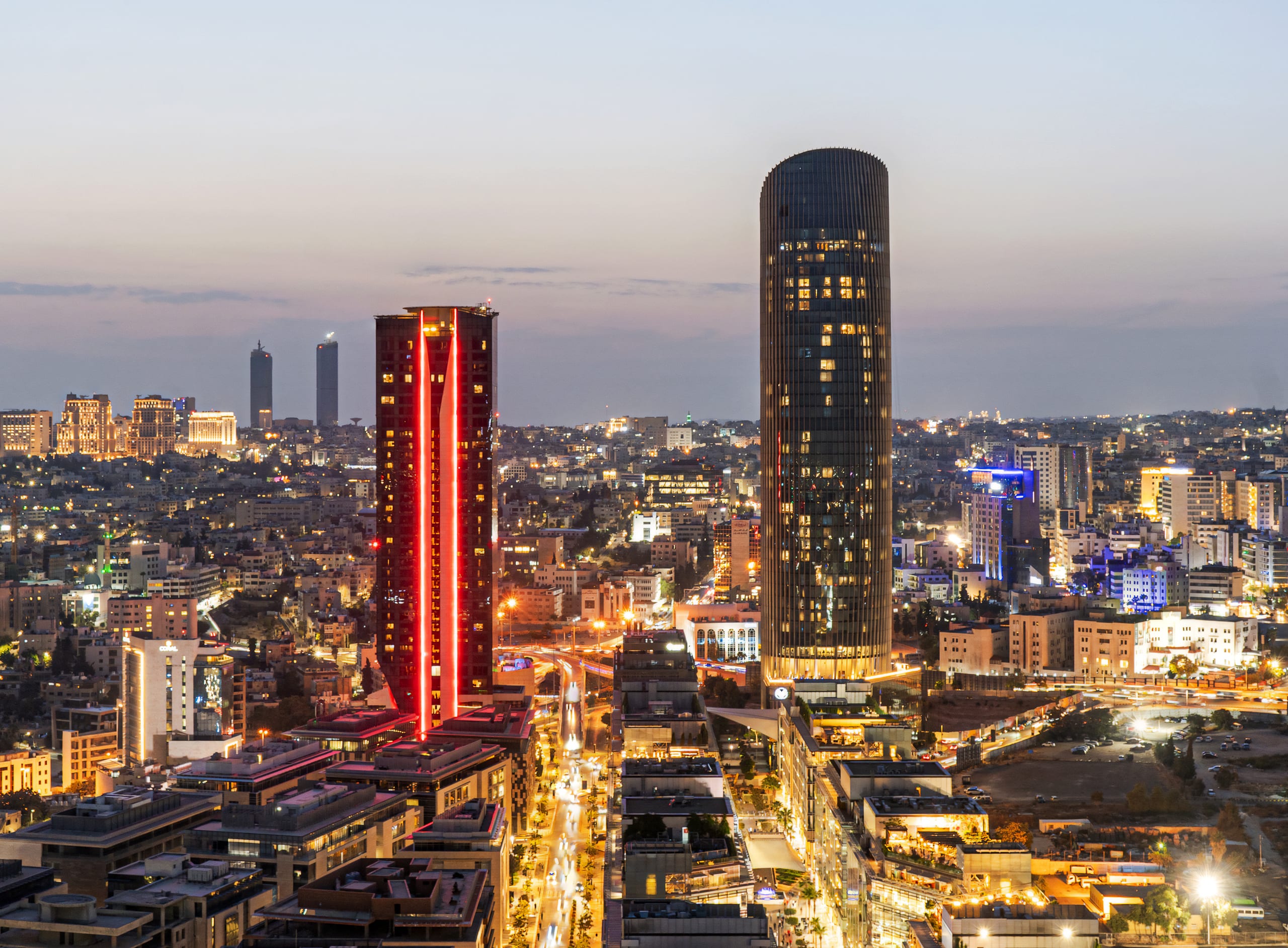 Amman City Scape, a fine-art photograph by Ali Abu Ras