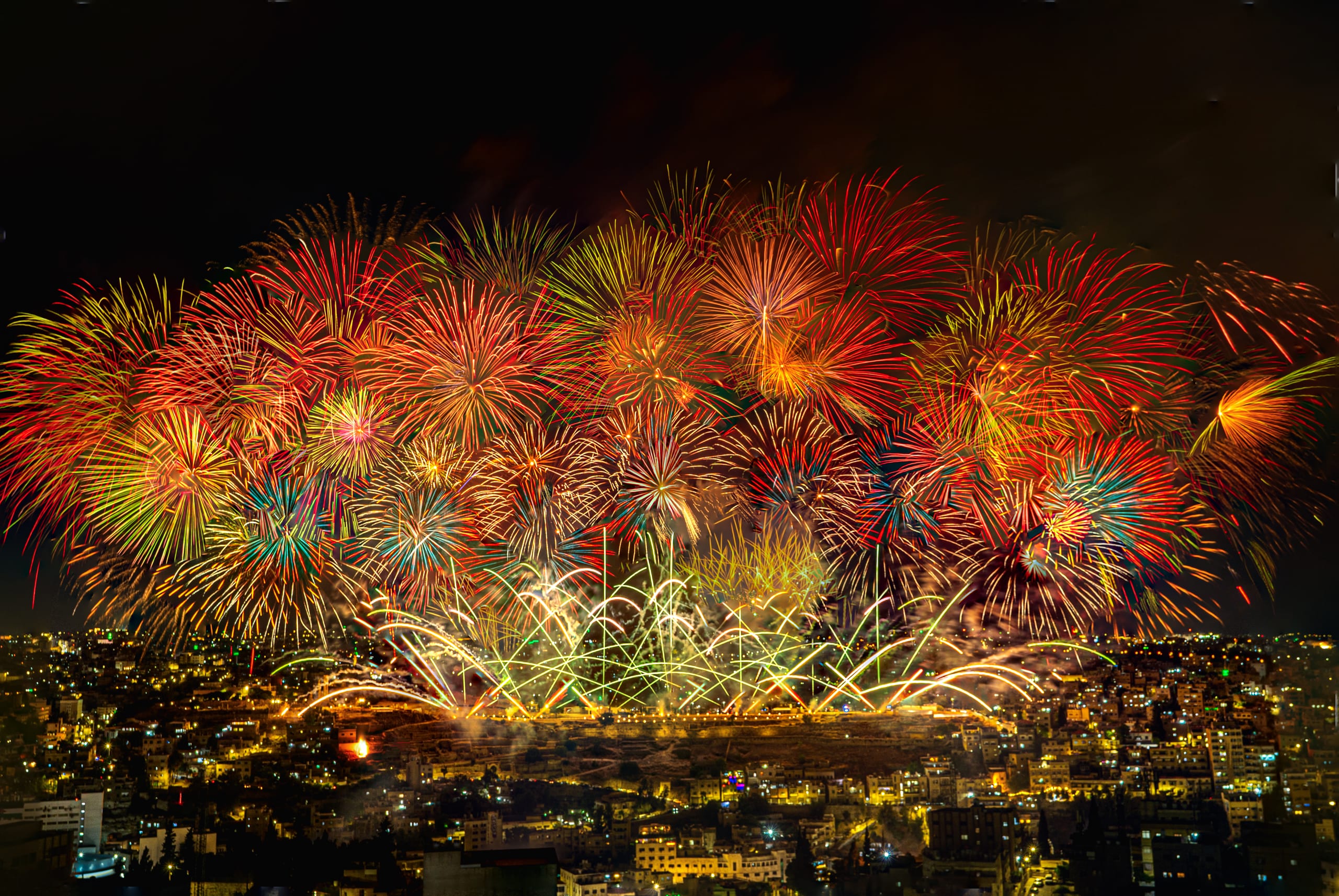 Jordan Nationalday Blend, a fine-art photograph by Ali Abu Ras