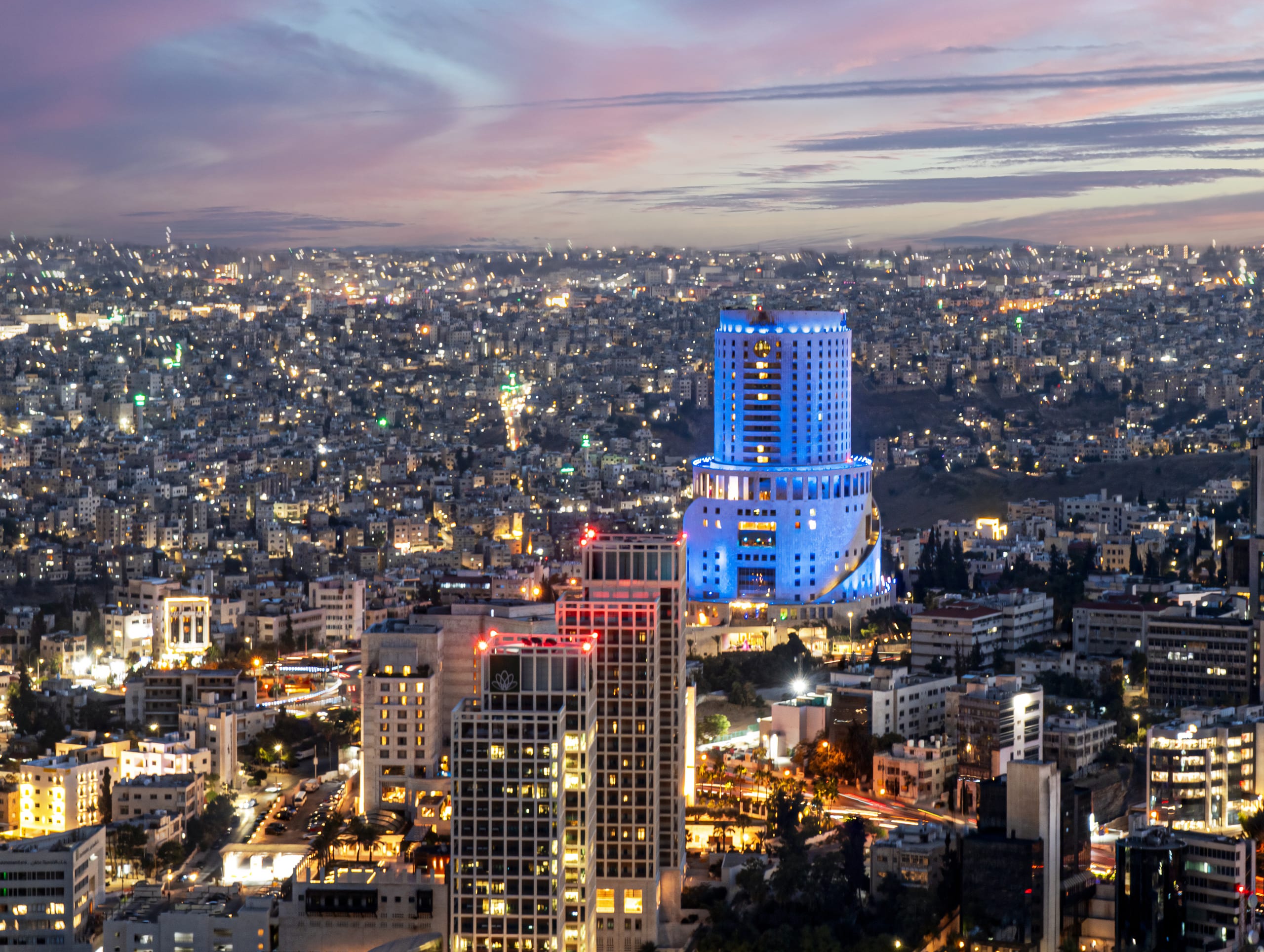 Amman City Scape Original SKY, a fine-art photograph by Ali Abu Ras