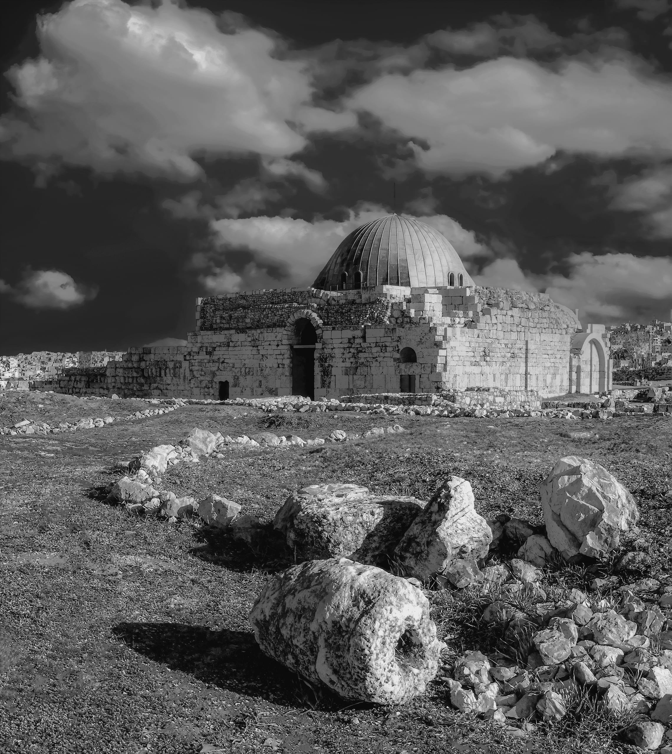Amman Citadel Qaser AL Deiafa 1, a fine-art photograph by Ali Abu Ras