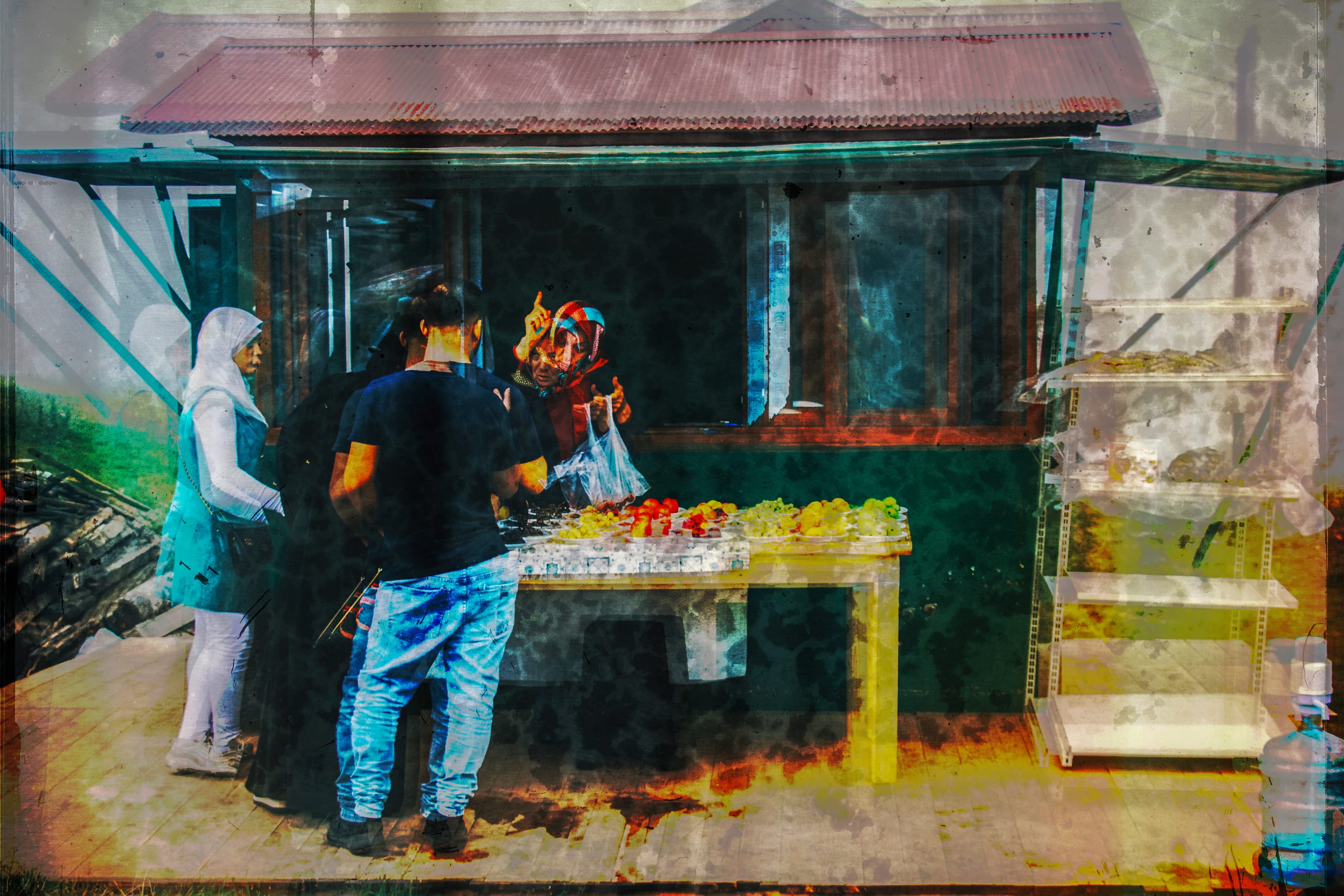Tarabozon FOG Woman Selar, a fine-art photograph by Ali Abu Ras