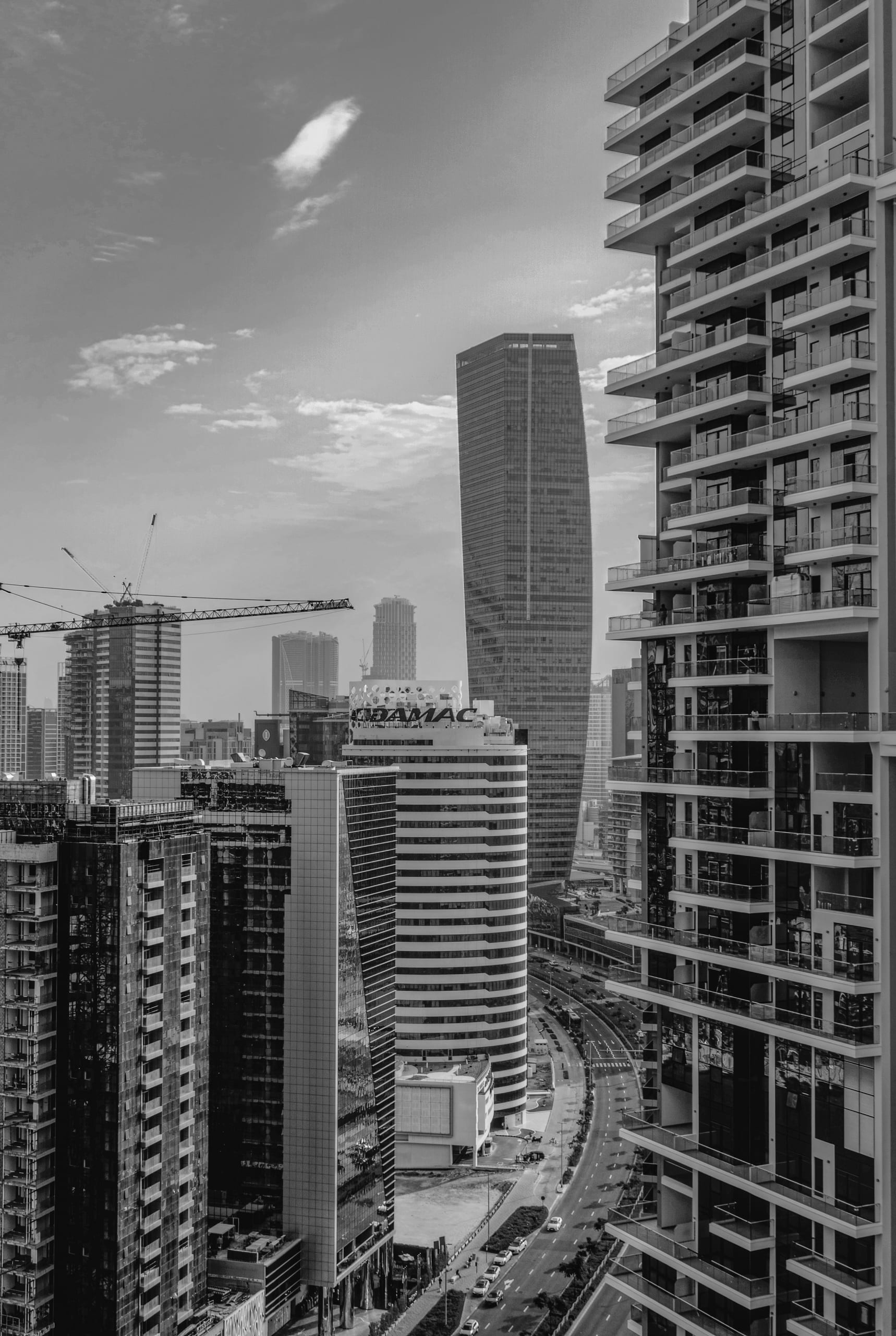 Building Dubai Street Towers, a fine-art photograph by Ali Abu Ras