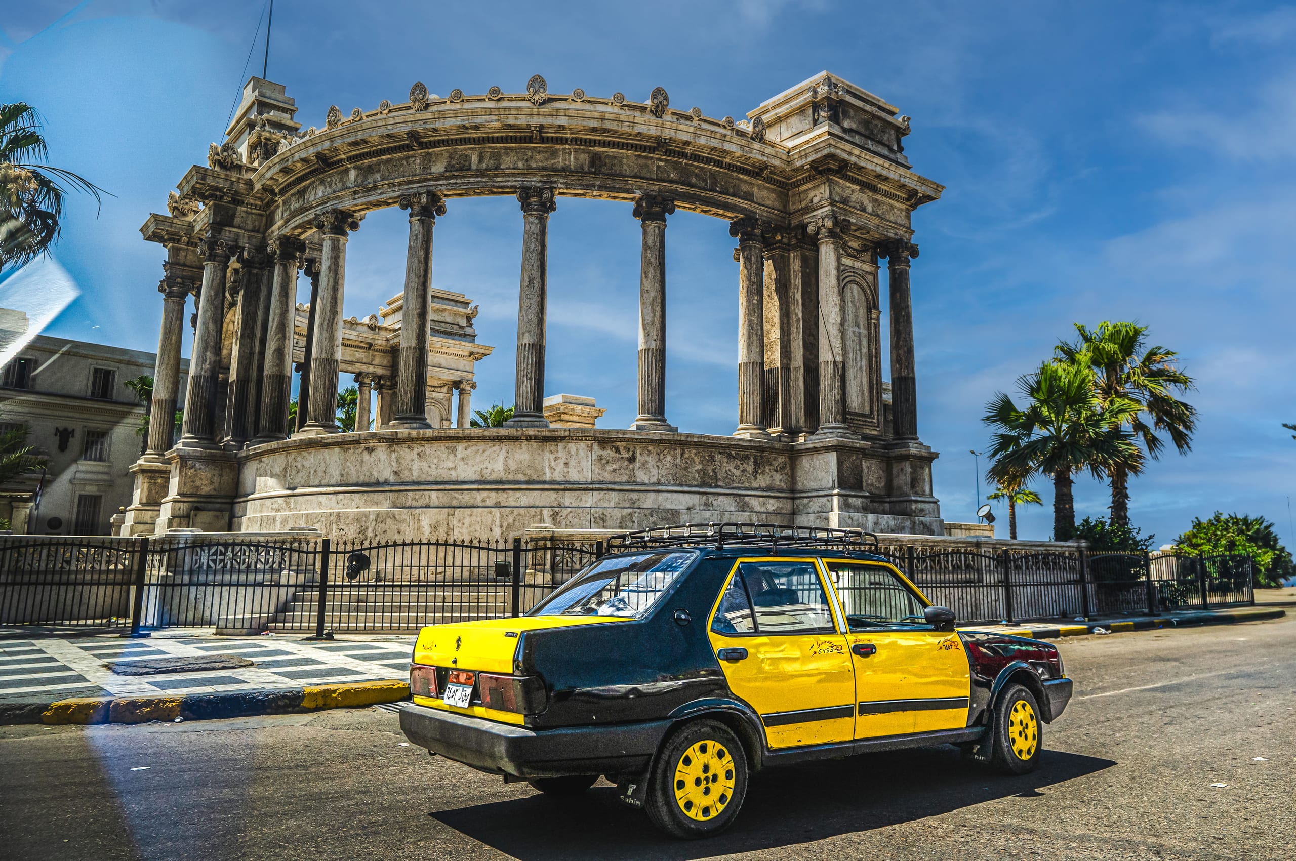 Egypt Taxi Speed, a fine-art photograph by Ali Abu Ras