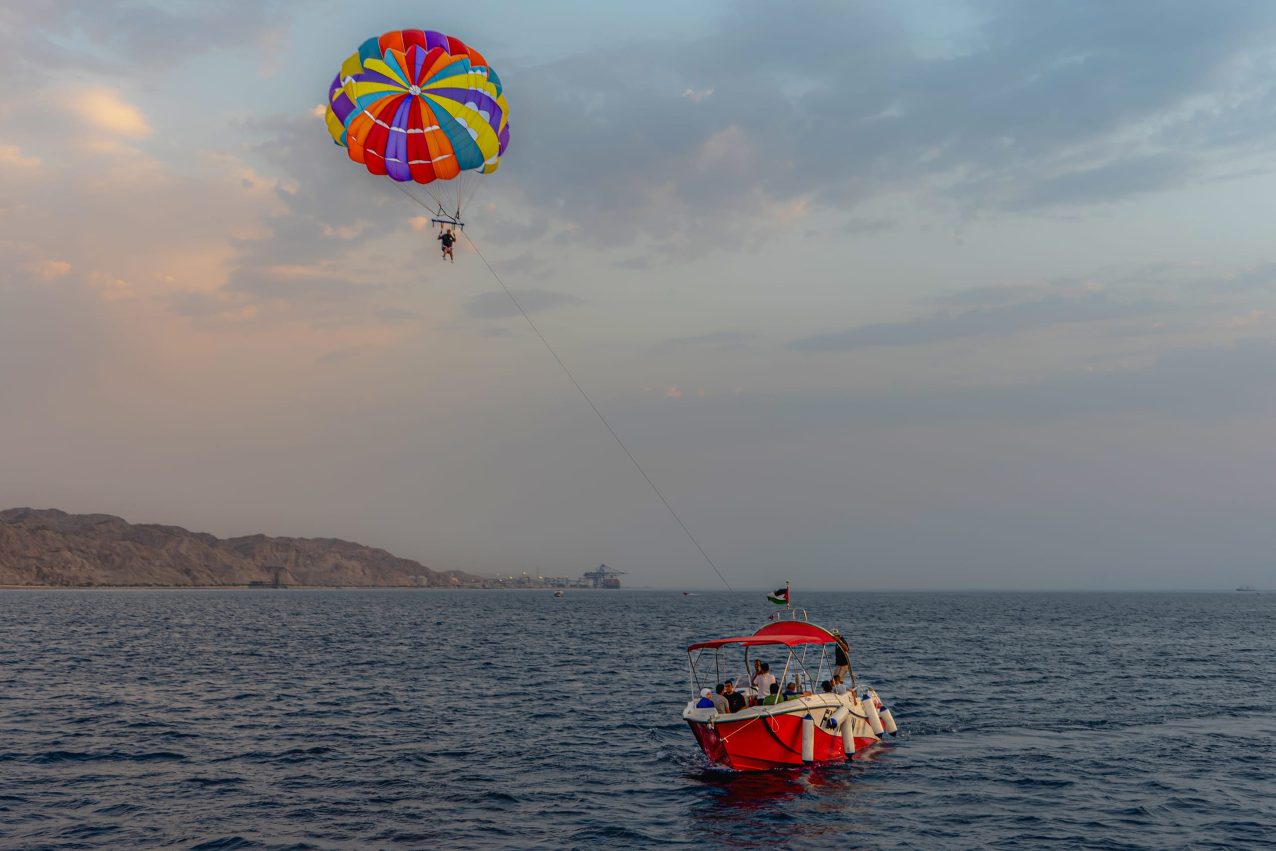 Aqaba Boat Beach Shore, a fine-art photograph by Ali Abu Ras