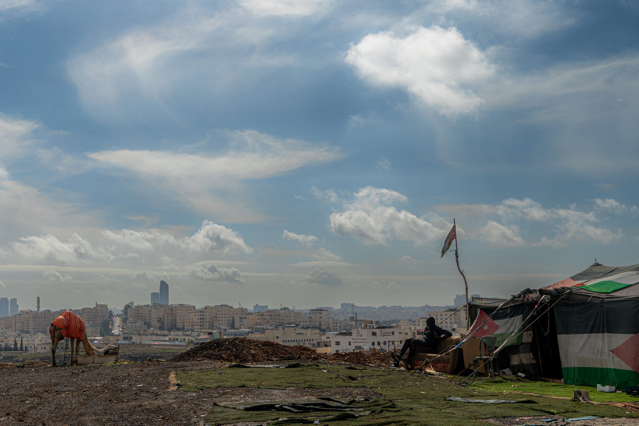 Camel City Clouds View, a fine-art photograph by Ali Abu Ras