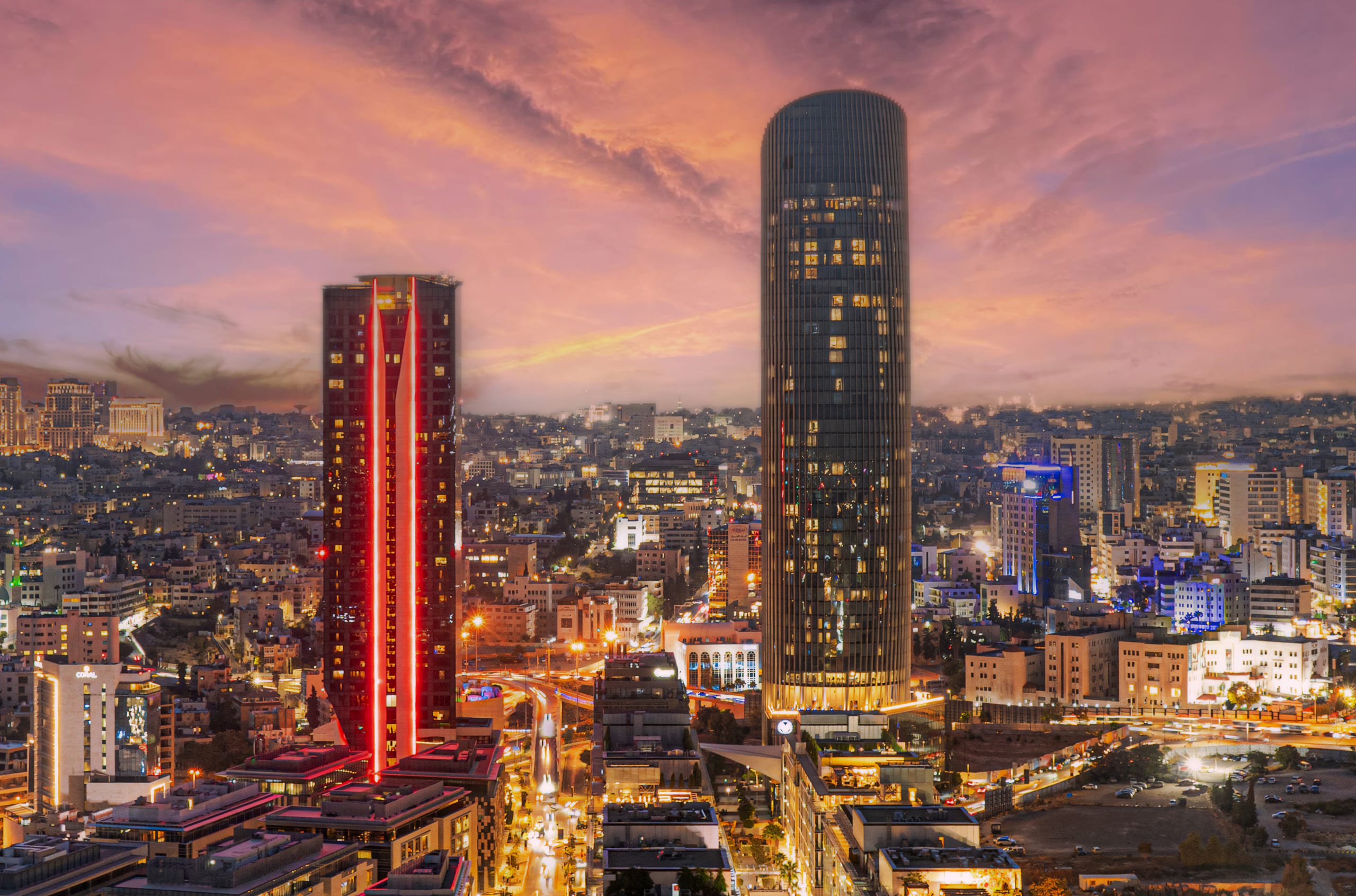 Amman City Scape Cloud Logo 0, a fine-art photograph by Ali Abu Ras
