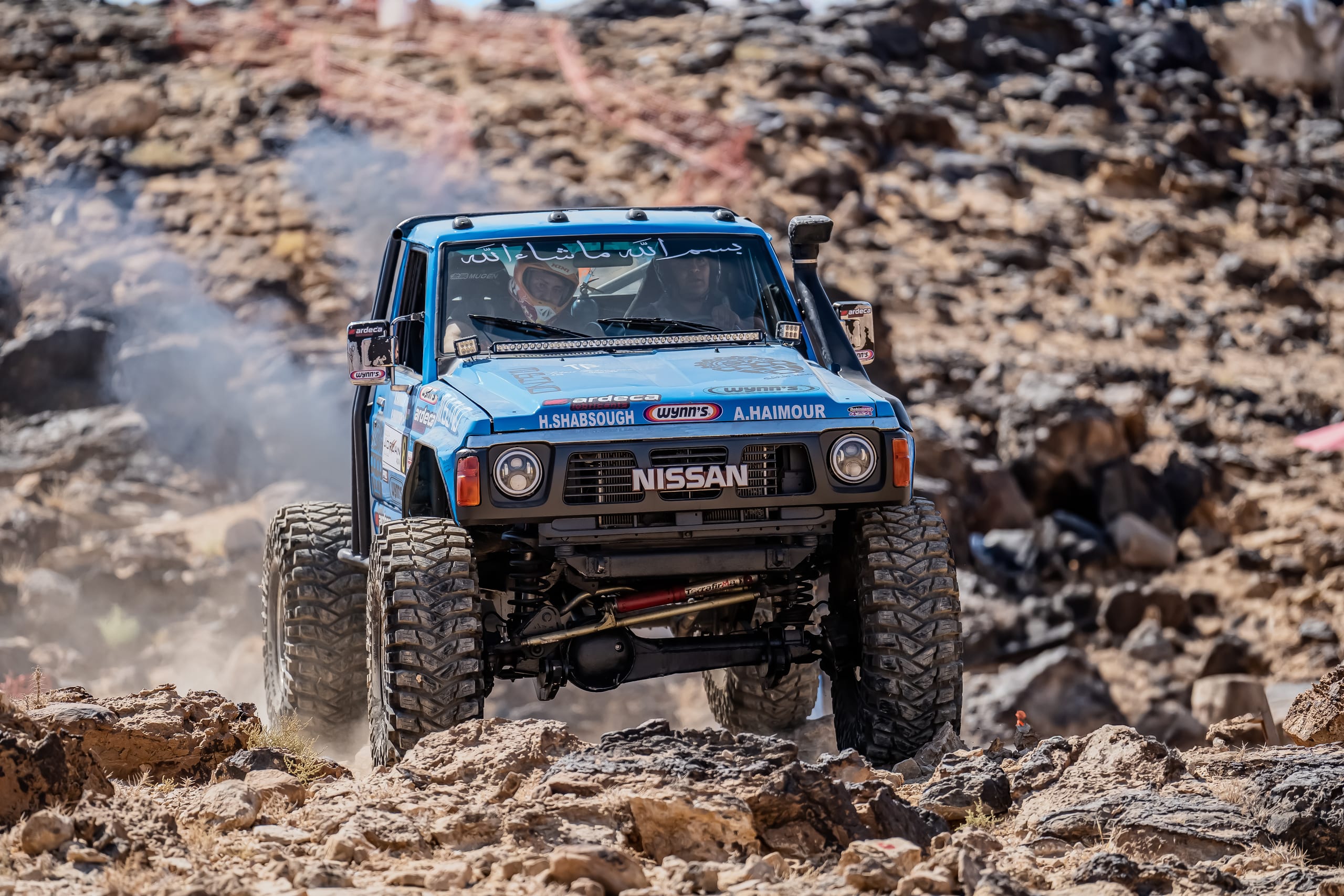 4 X 4 CAR RED Deadsea, a fine-art photograph by Ali Abu Ras