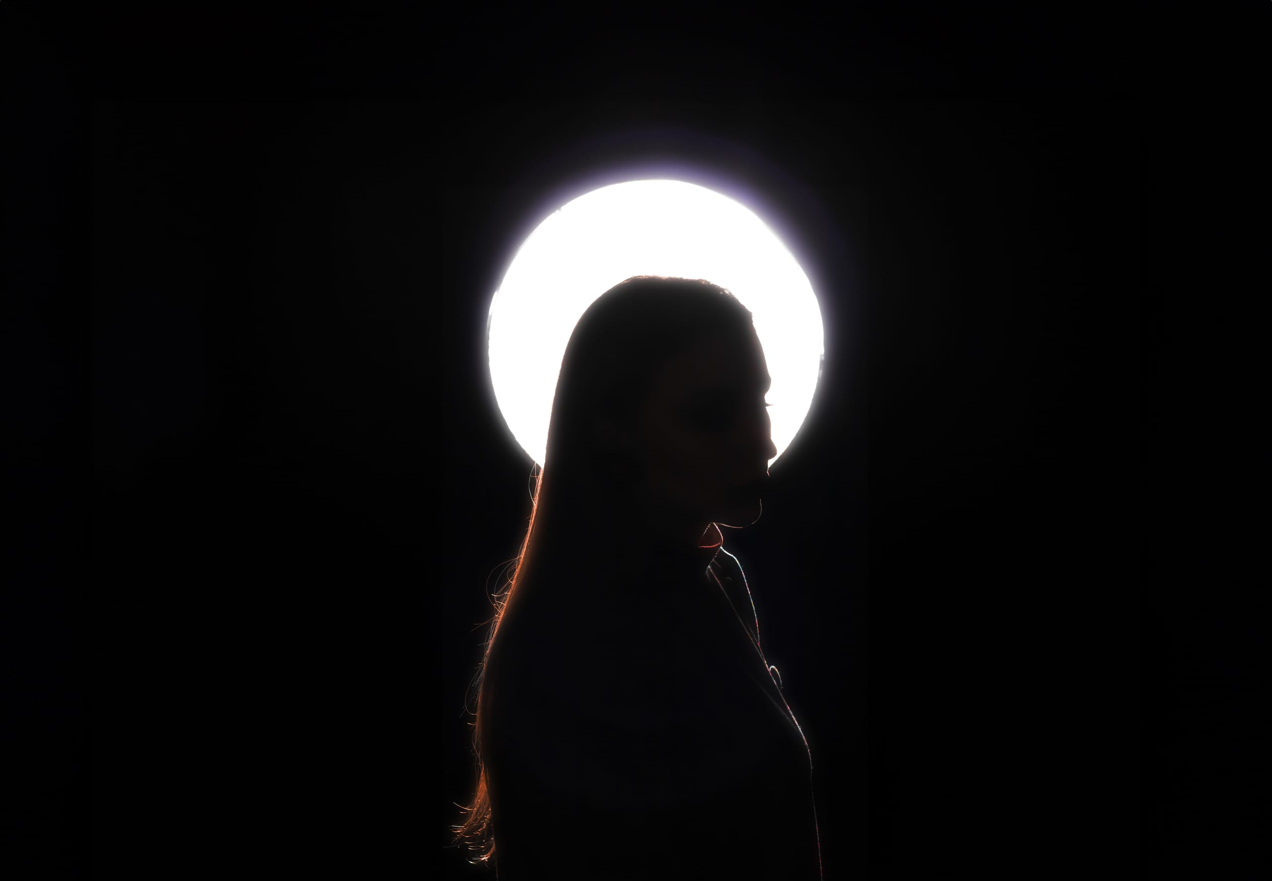 Fine ART ONE Light Woman, a fine-art photograph by Ali Abu Ras