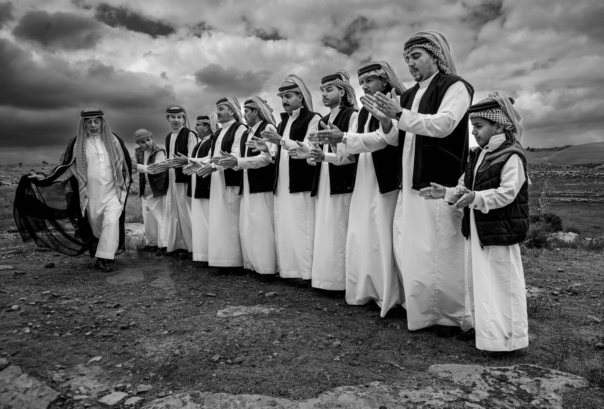 People Dance Folklore Jordan Blama Garesa, a fine-art photograph by Ali Abu Ras