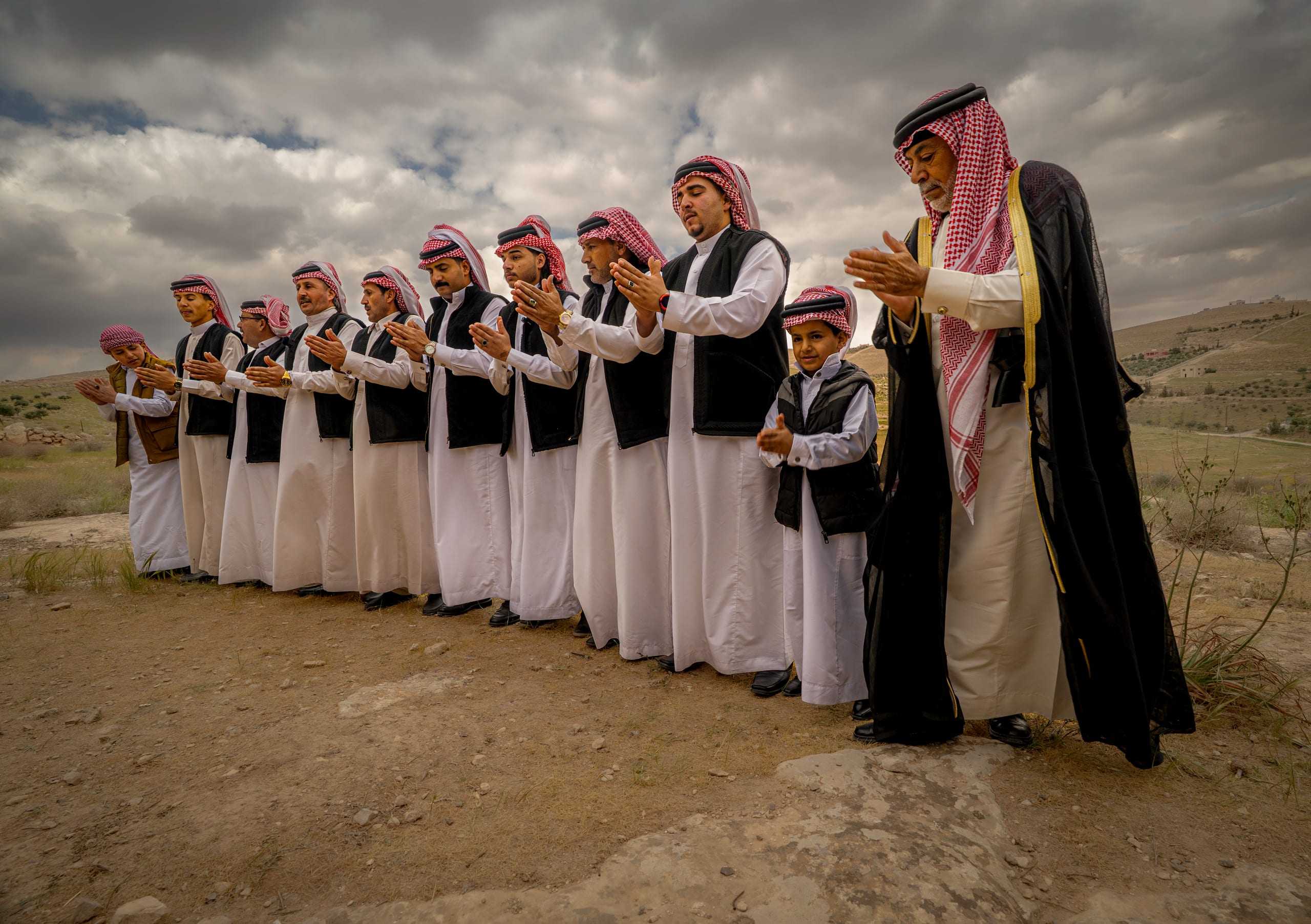 People Dance Folklore Jordan Blama Garesa, a fine-art photograph by Ali Abu Ras