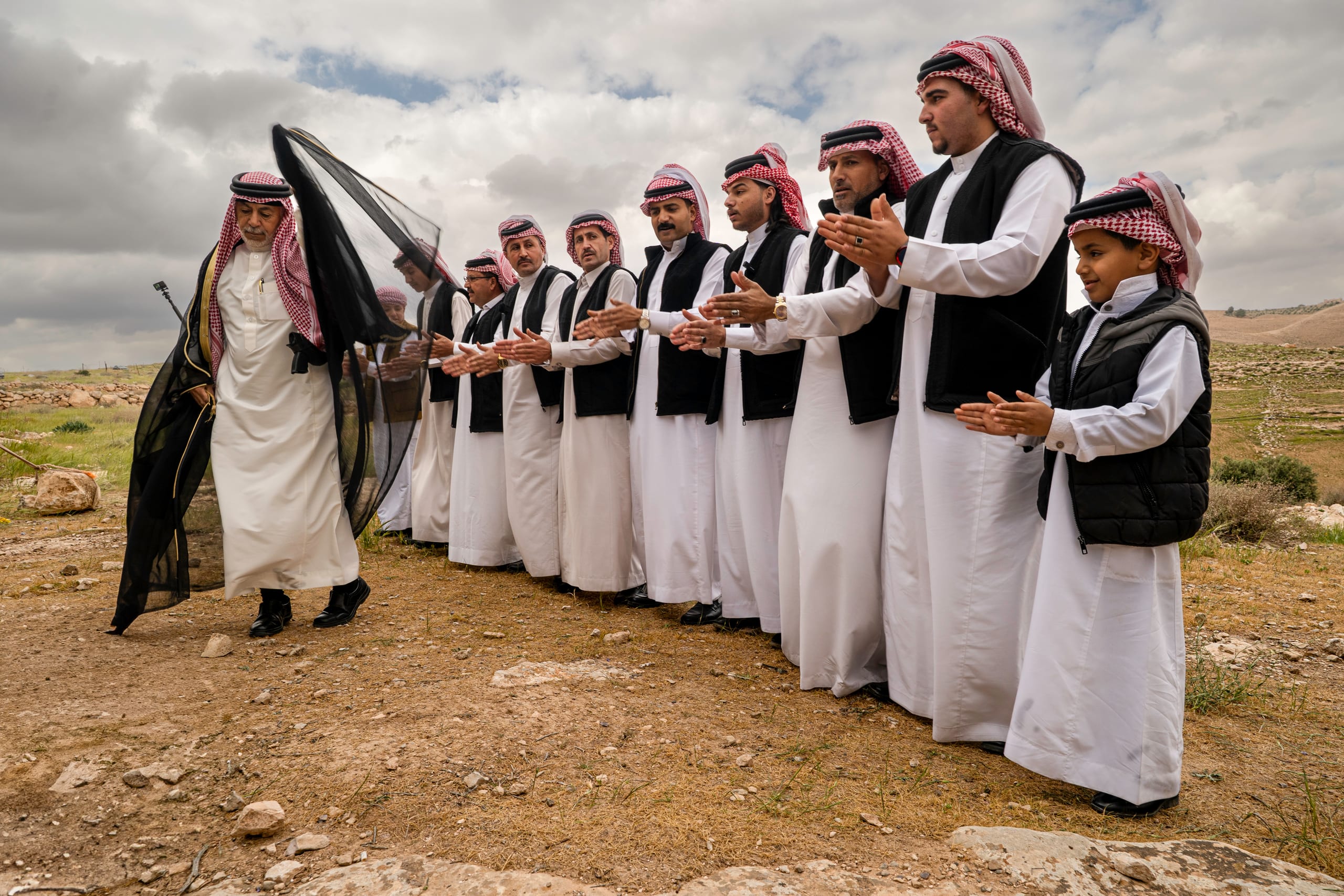 People Dance Folklore Jordan Blama Garesa, a fine-art photograph by Ali Abu Ras