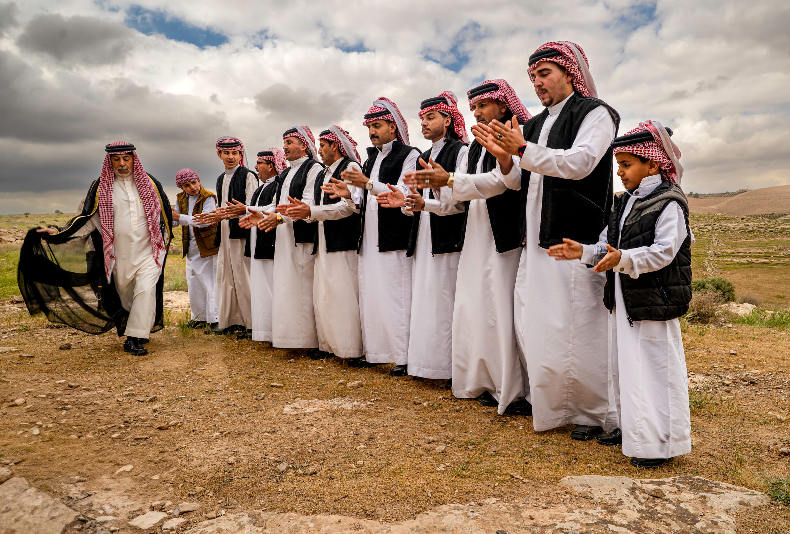 People Dance Folklore Jordan Blama Garesa, a fine-art photograph by Ali Abu Ras