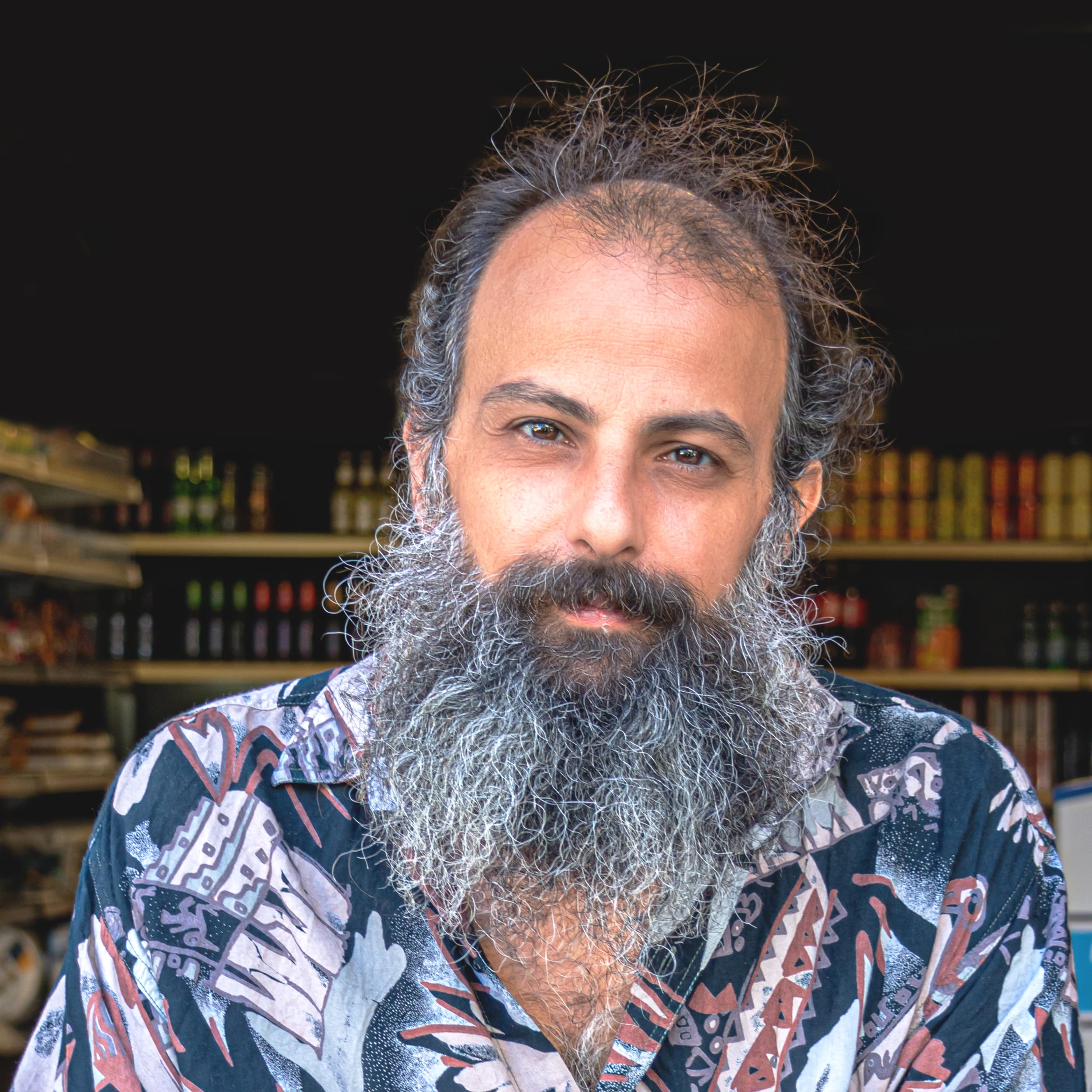 Portrait MAN People Street, a fine-art photograph by Ali Abu Ras