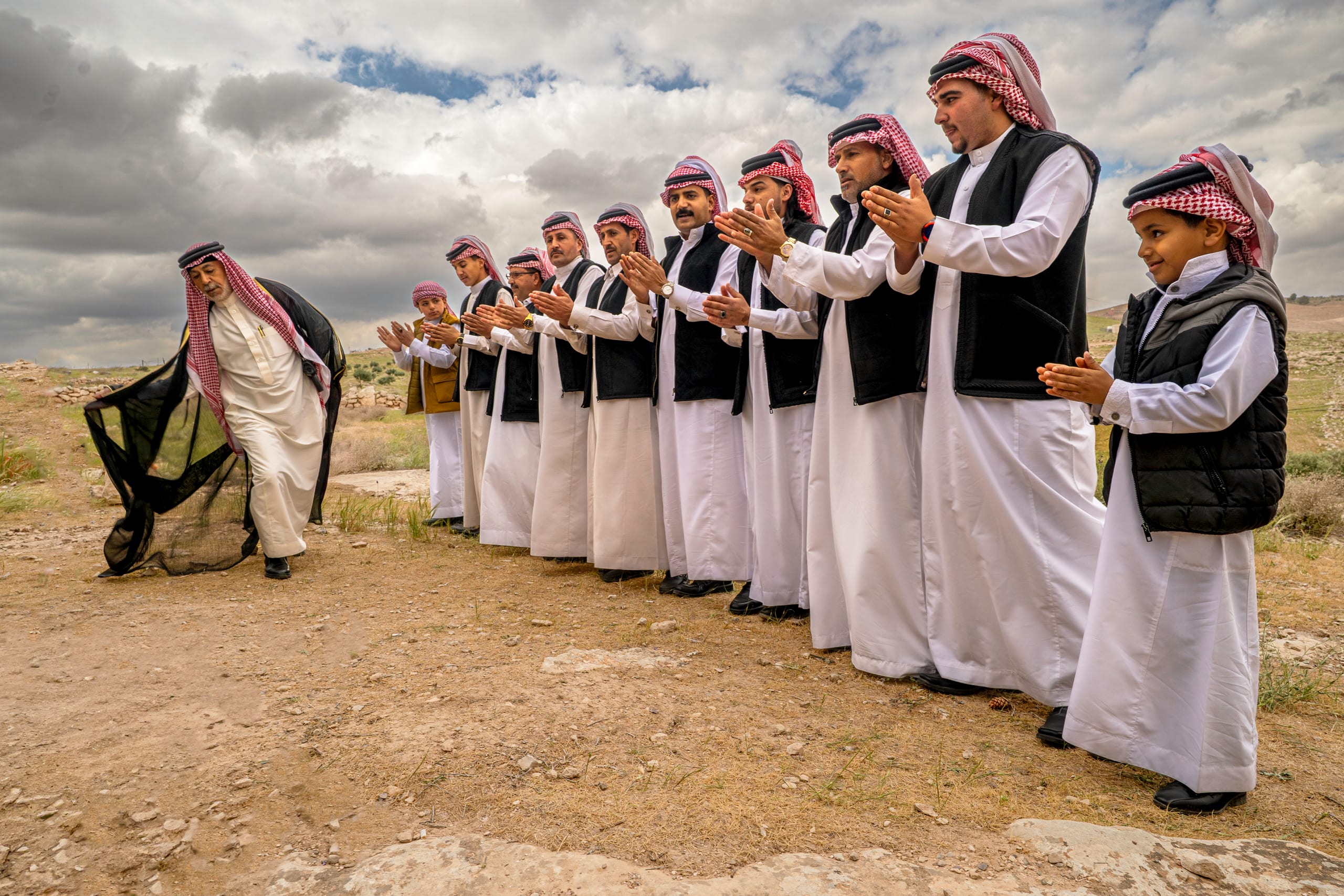 People Dance Folklore Jordan Blama Garesa, a fine-art photograph by Ali Abu Ras