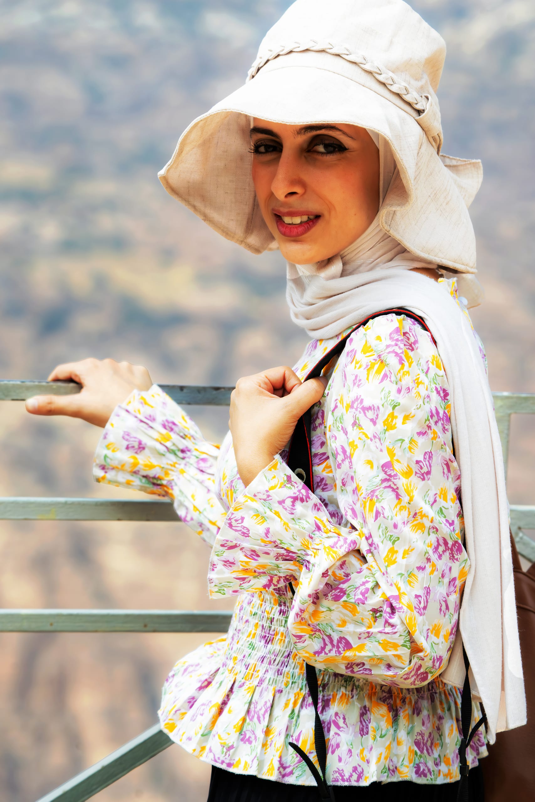 Girl Sara Dahana Water, a fine-art photograph by Ali Abu Ras