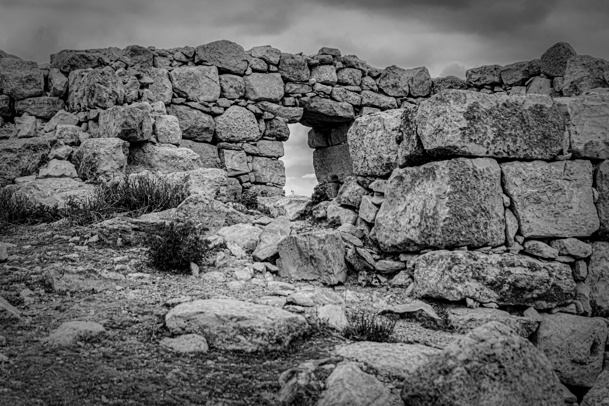OLD House Garesa Jordan 2, a fine-art photograph by Ali Abu Ras