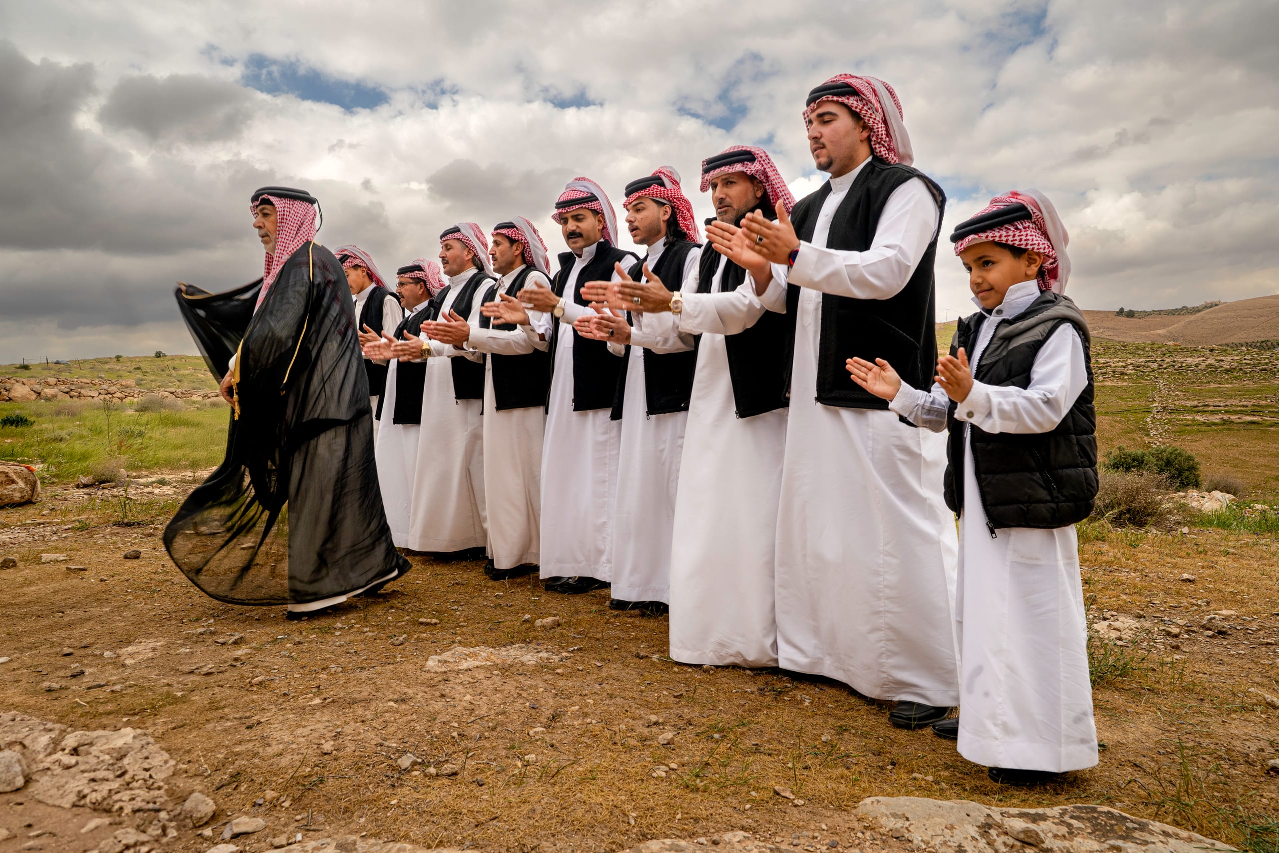 People Dance Folklore Jordan Blama Garesa, a fine-art photograph by Ali Abu Ras