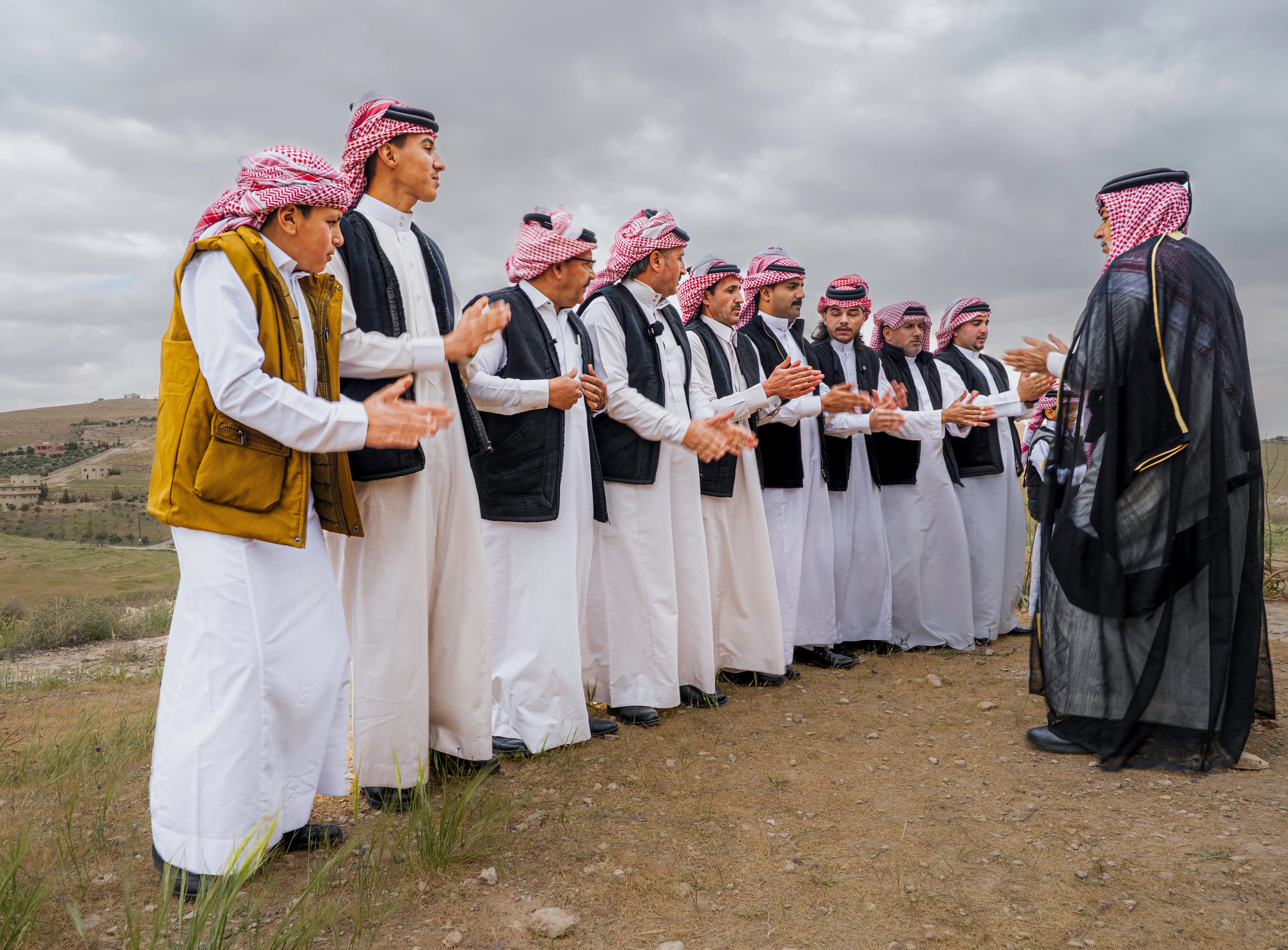 People Dance Folklore Jordan Blama Garesa, a fine-art photograph by Ali Abu Ras