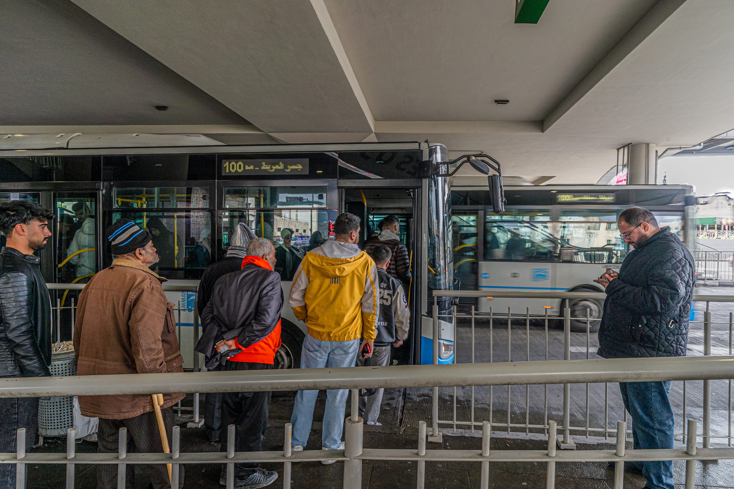 BRT Station, a fine-art photograph by Ali Abu Ras