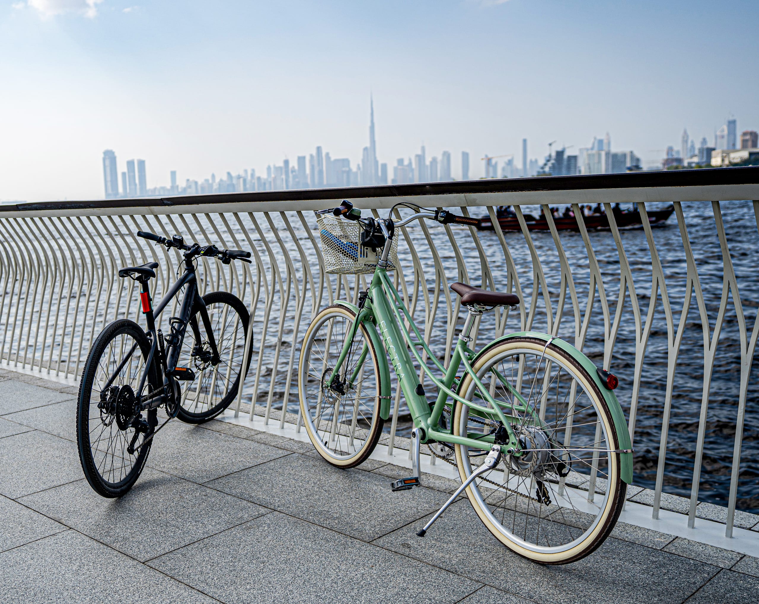 Bicycle SEA Cityscap Road, a fine-art photograph by Ali Abu Ras