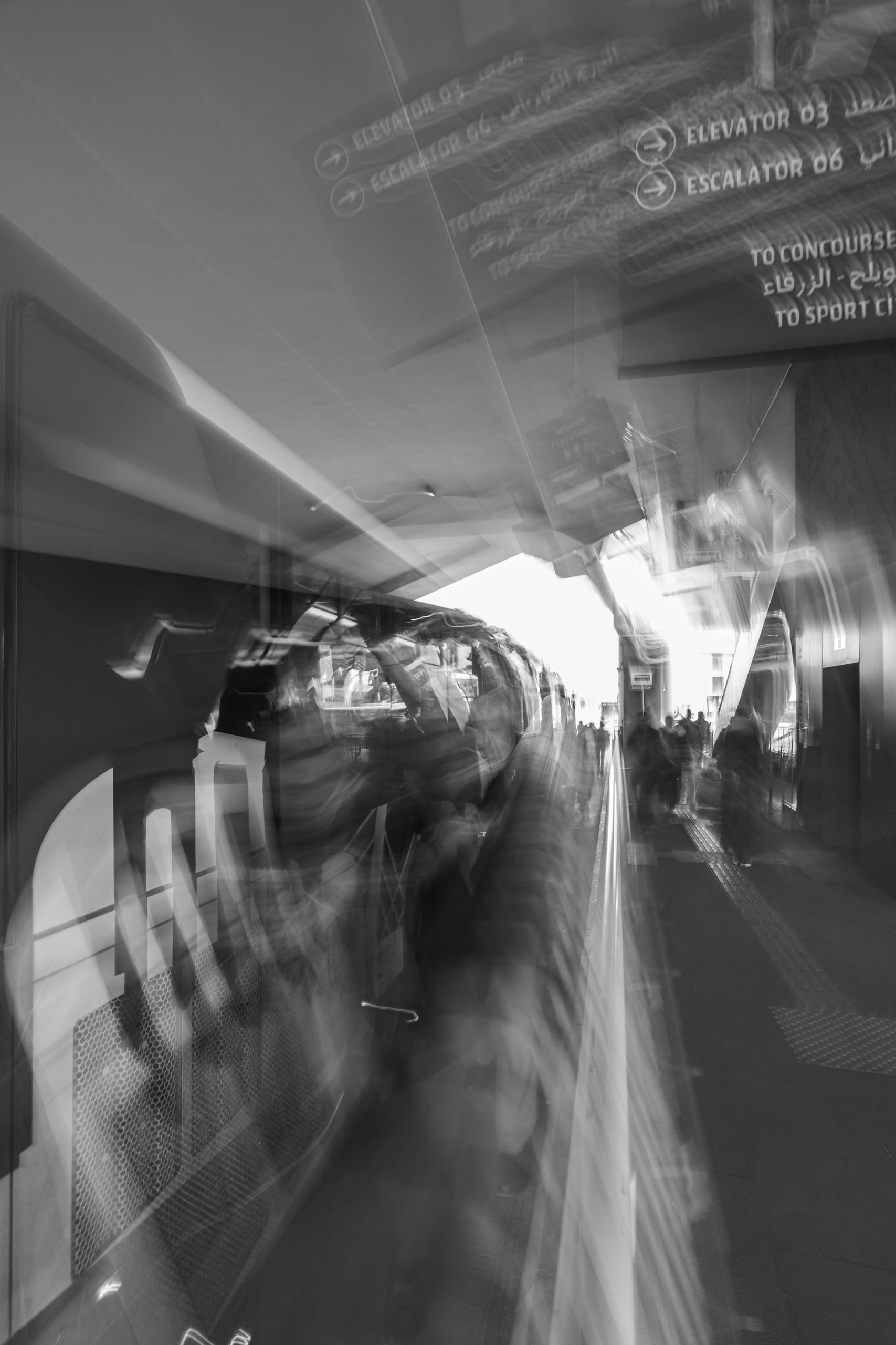 BRT Station, a fine-art photograph by Ali Abu Ras