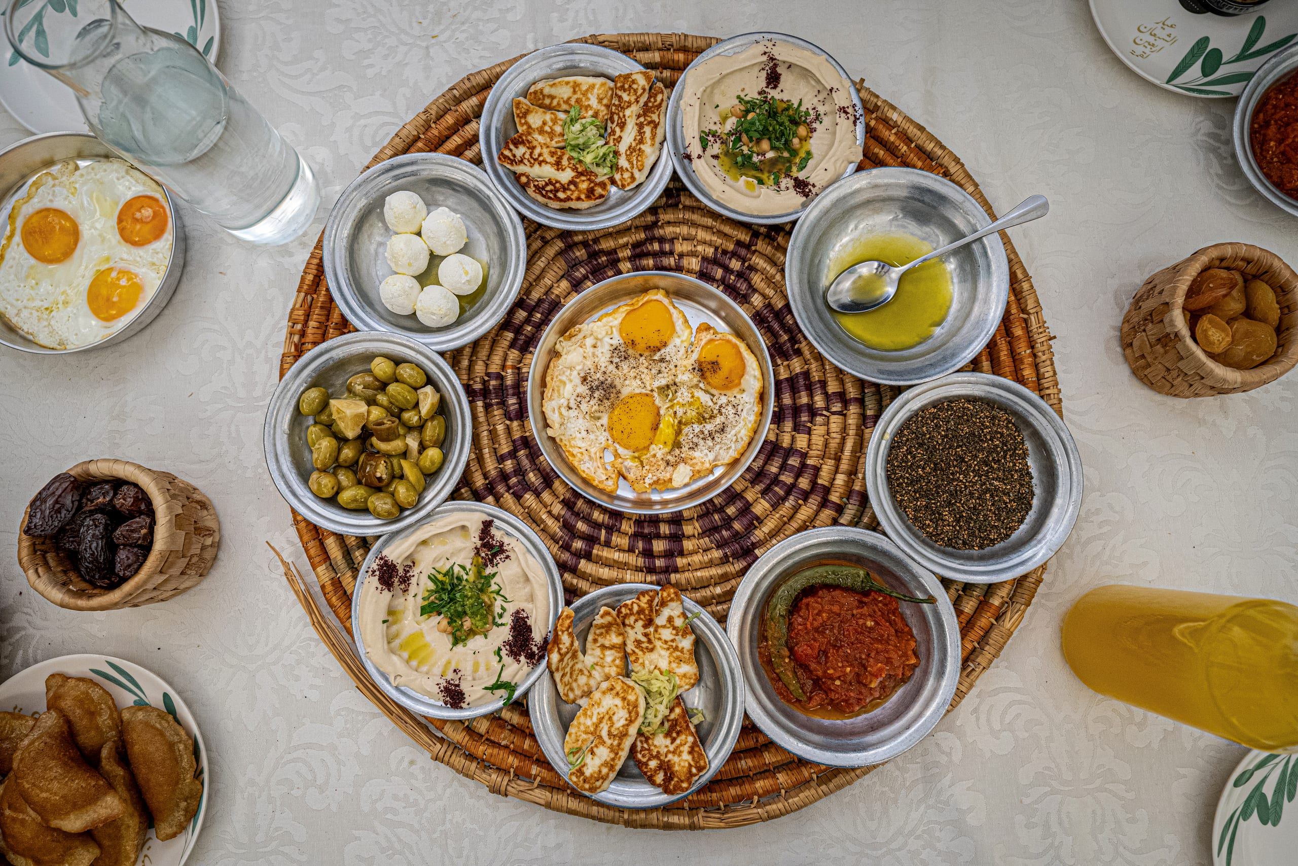 Food Table Ramadan Suhor, a fine-art photograph by Ali Abu Ras