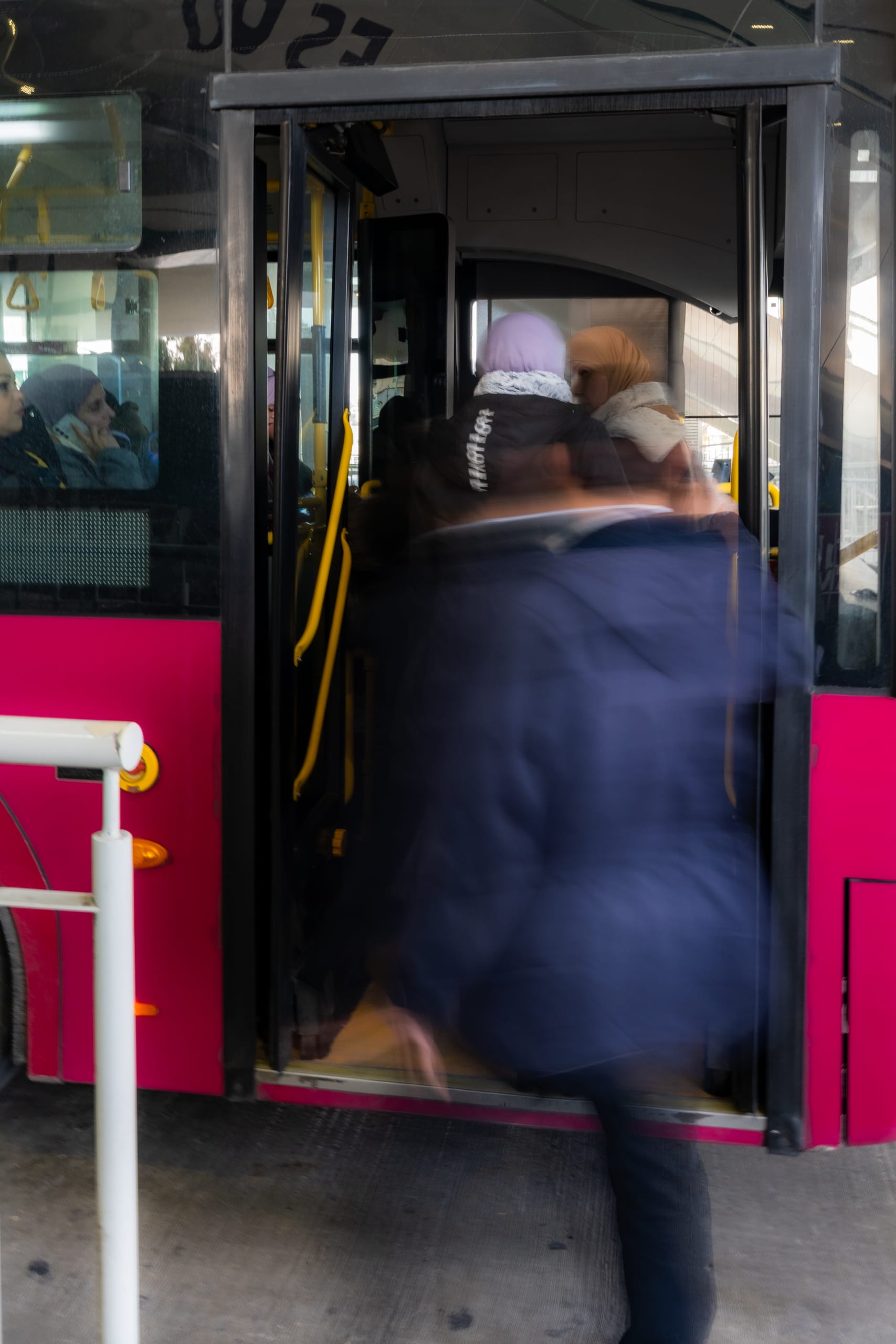 BRT Station, a fine-art photograph by Ali Abu Ras