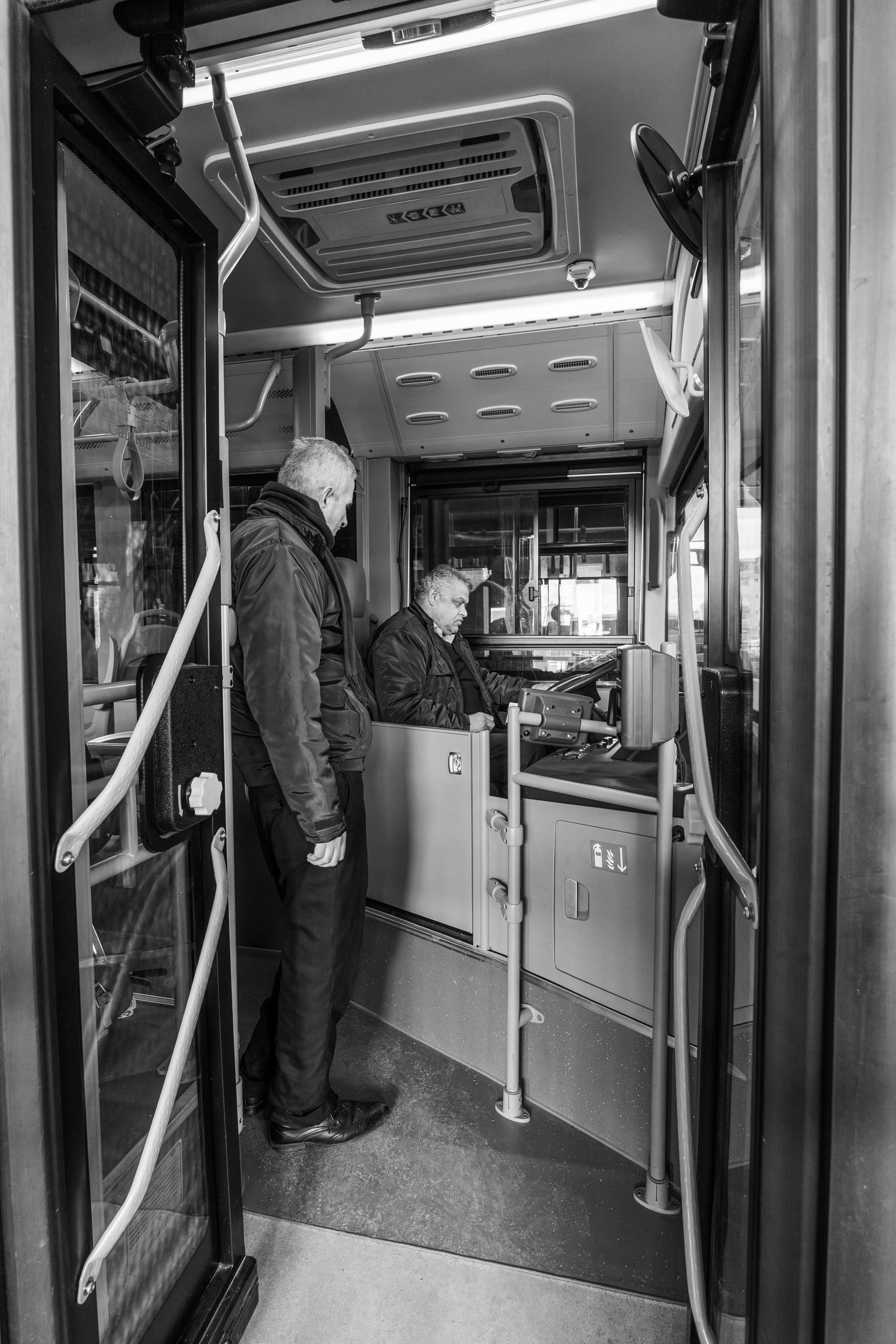 BRT Station, a fine-art photograph by Ali Abu Ras