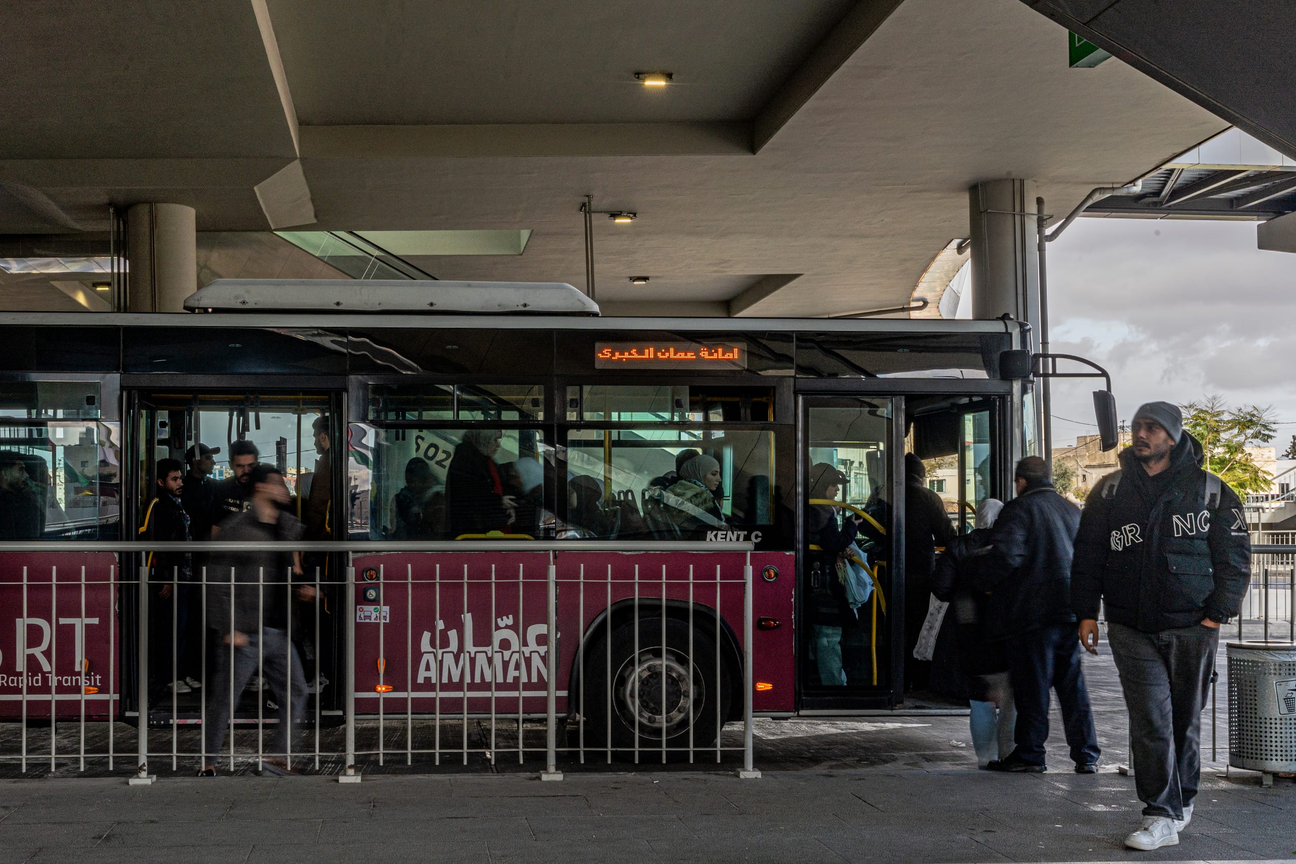 BRT Station, a fine-art photograph by Ali Abu Ras