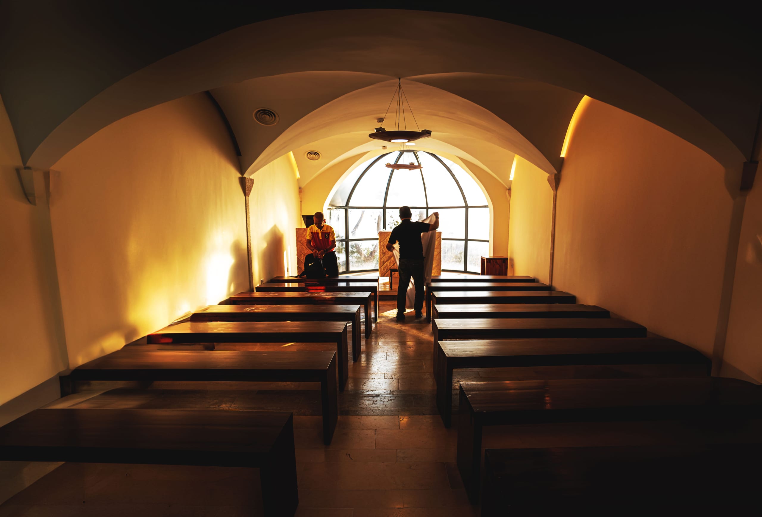 Madaba Deadsea Mount Church People, a fine-art photograph by Ali Abu Ras